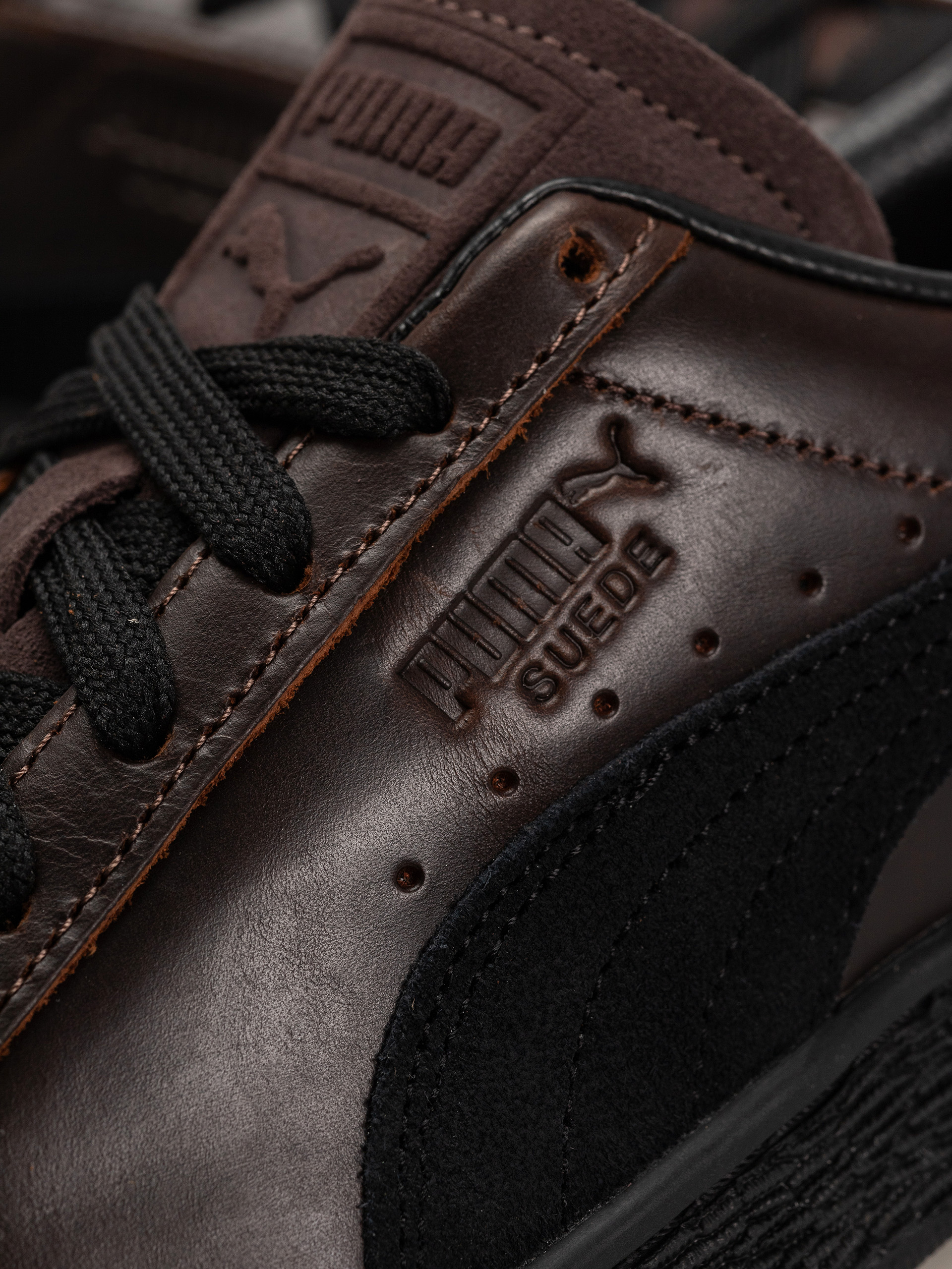 Topánky Puma Suede Dressed (leather brown/puma black)