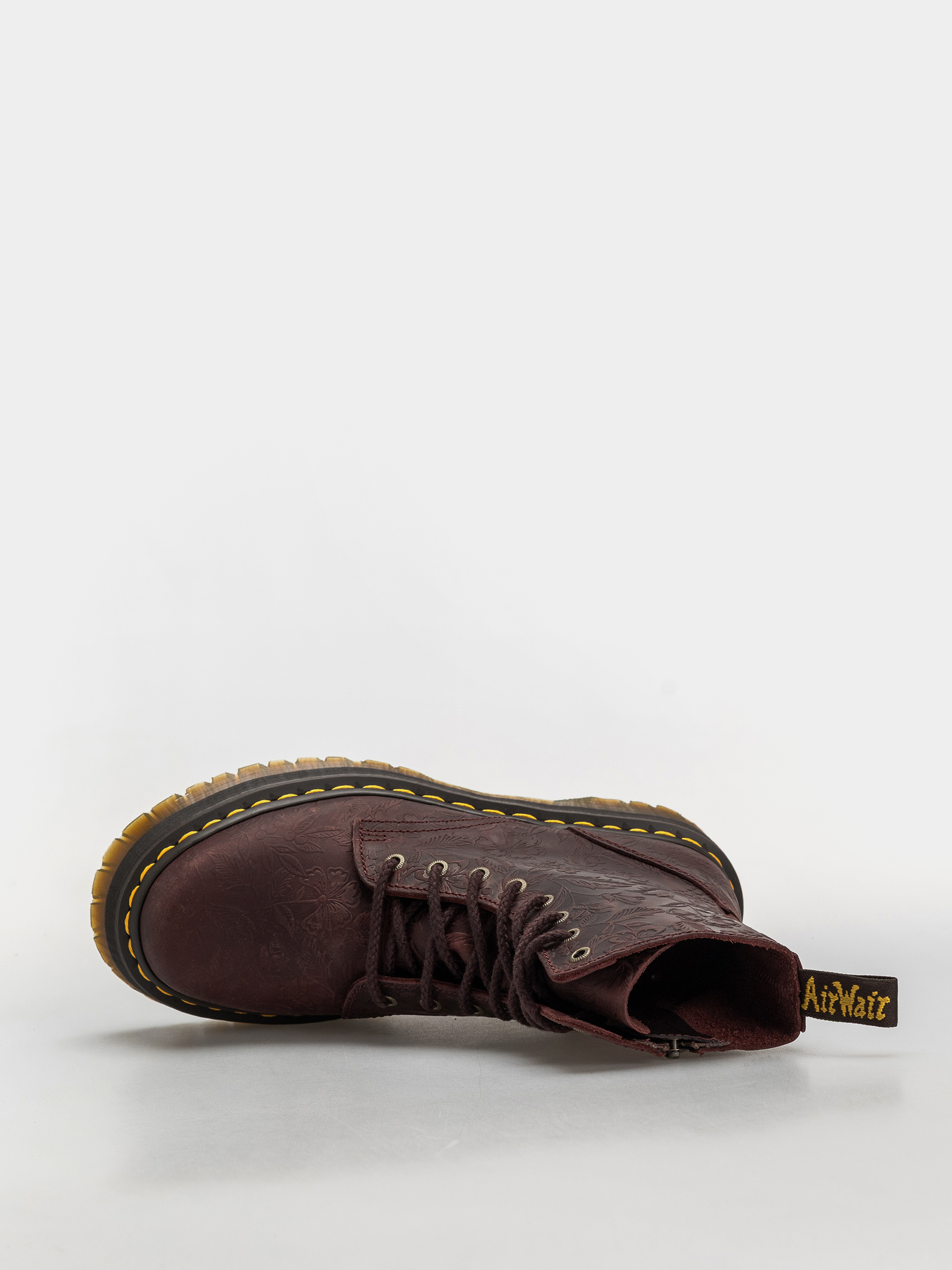 Topánky Dr. Martens Jadon Emboss Floral Wmn (cherry red)