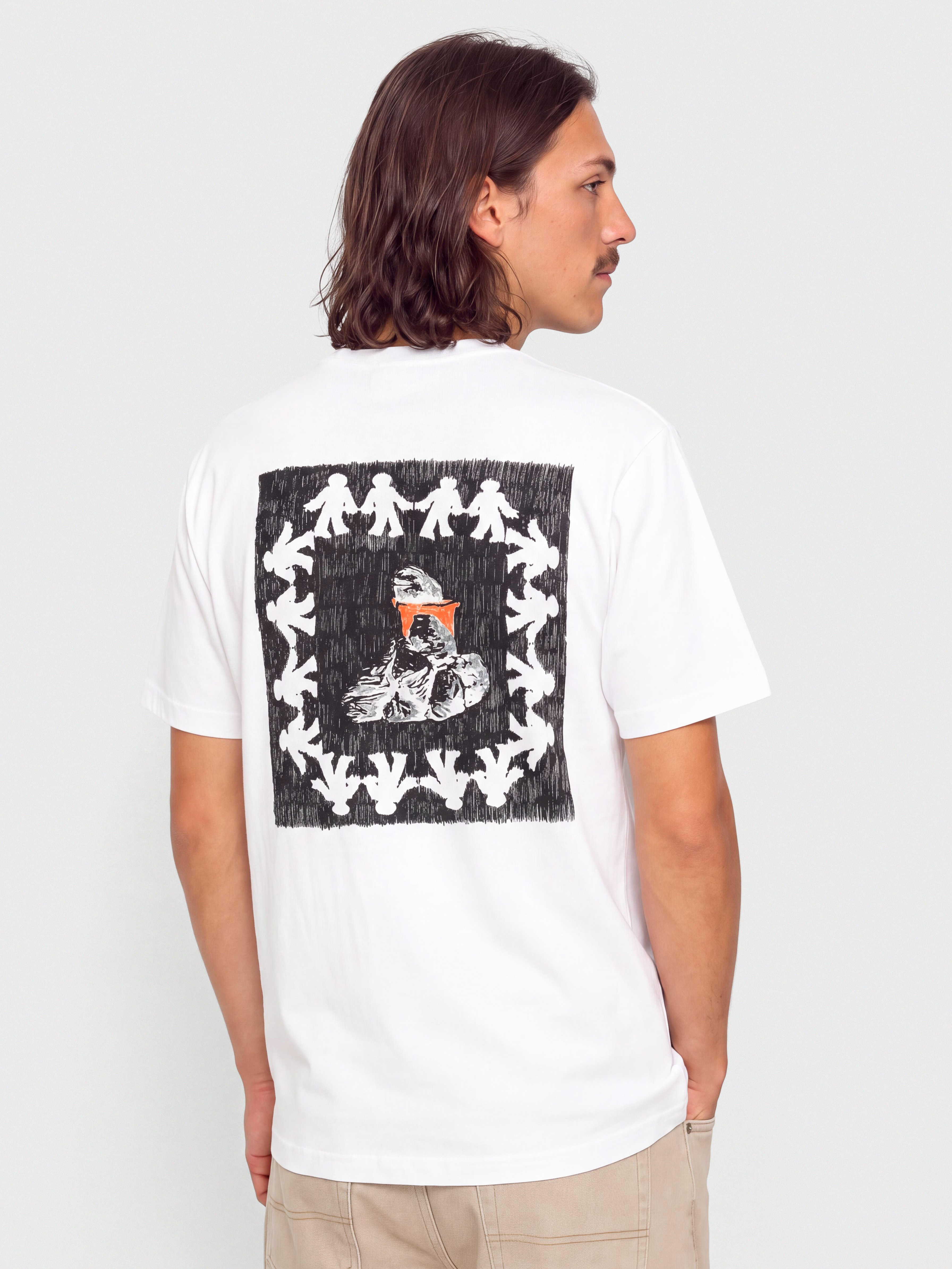 Tričko Polar Skate Trash Rite (white)