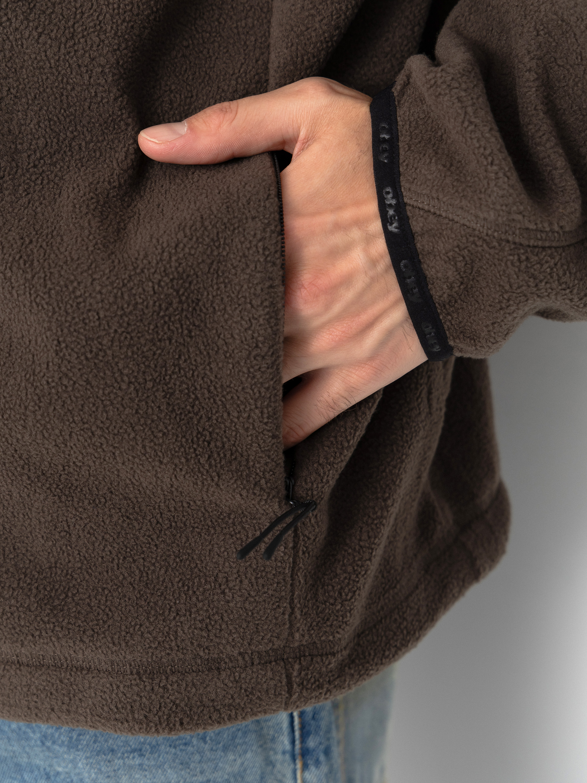 Pánsky Flísová mikina OBEY Vetta Pullover (andesite)