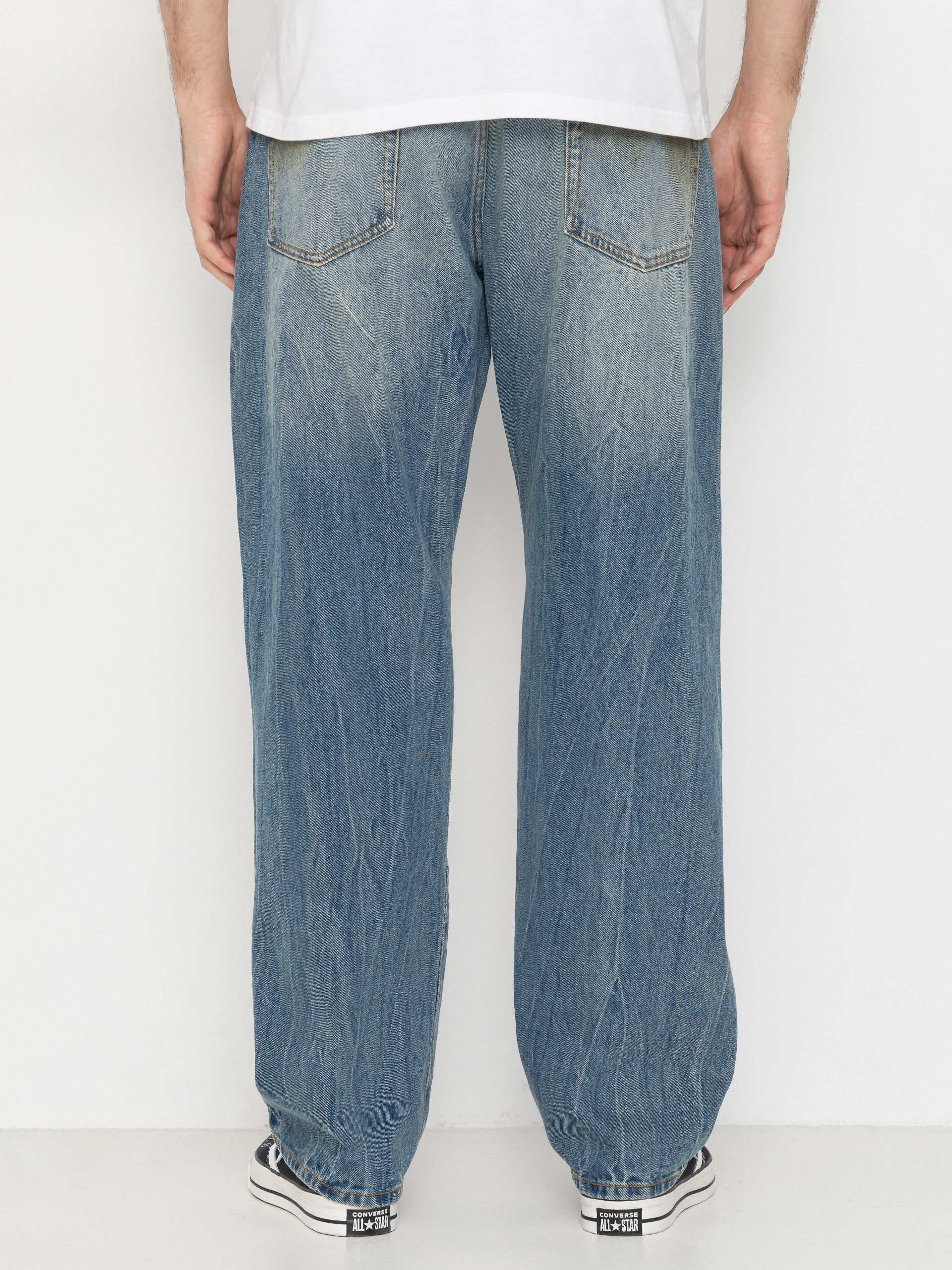 Nohavice OBEY Nelson Straight Denim (garage wash indigo)