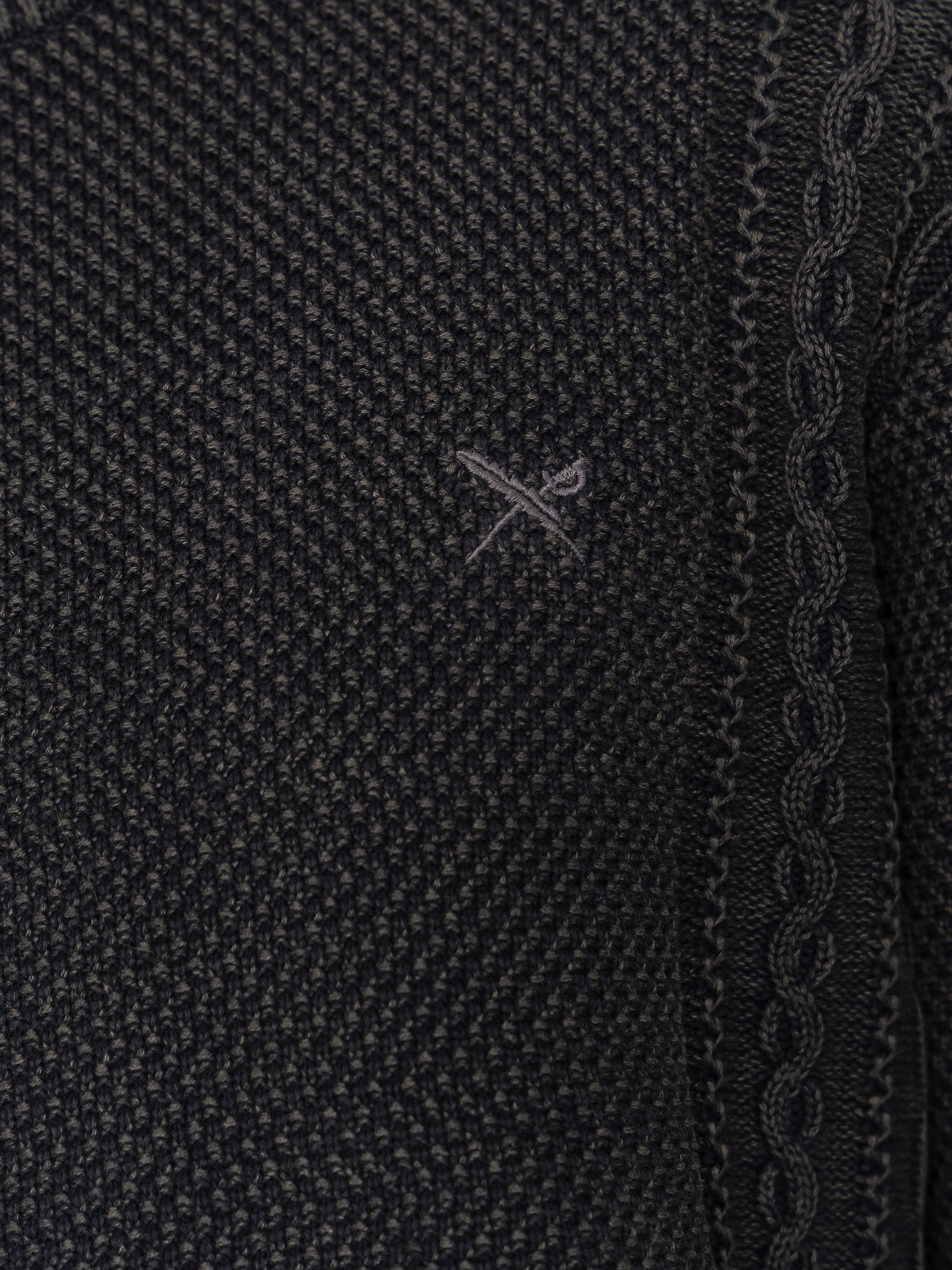 Sveter Iriedaily Vintage Structure (black wash)