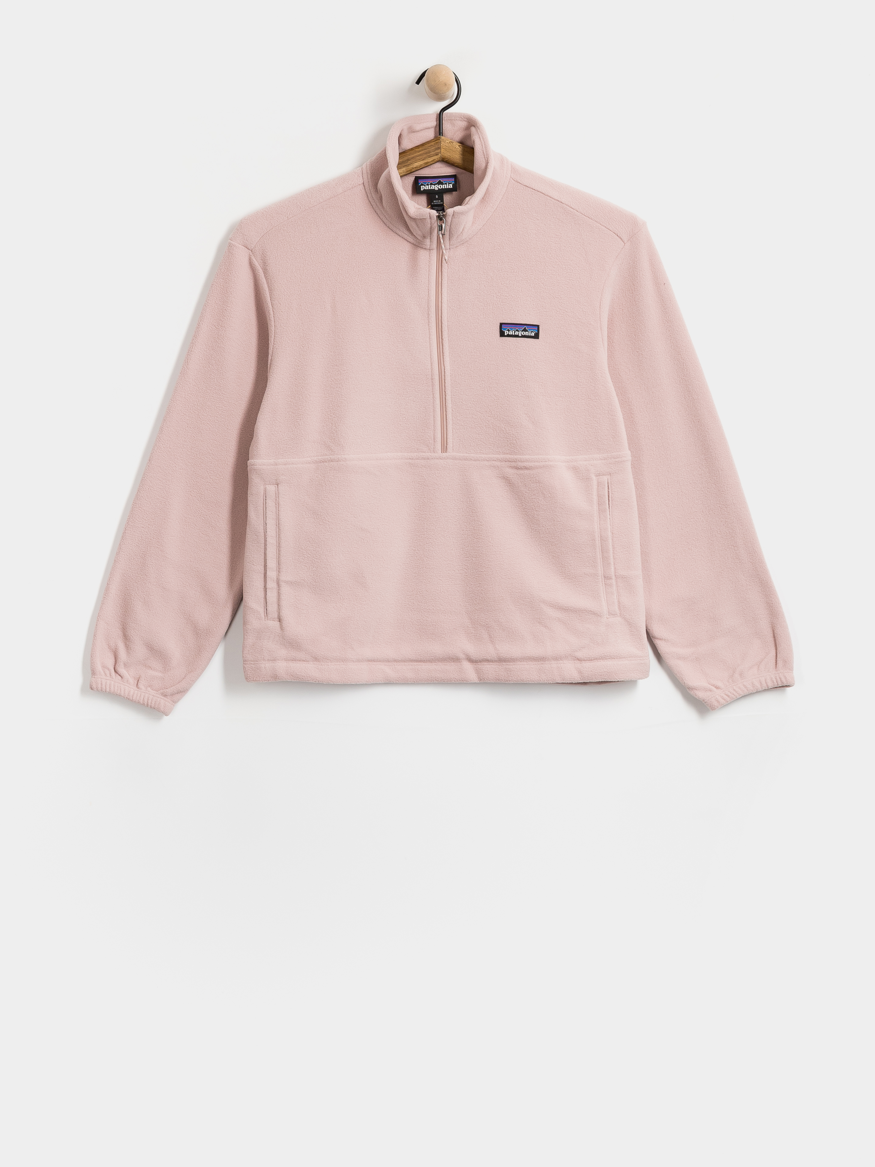 Flu00edsovu00e1 mikina Patagonia Micro D 1/2 Zip Wmn (fuzzy mauve)