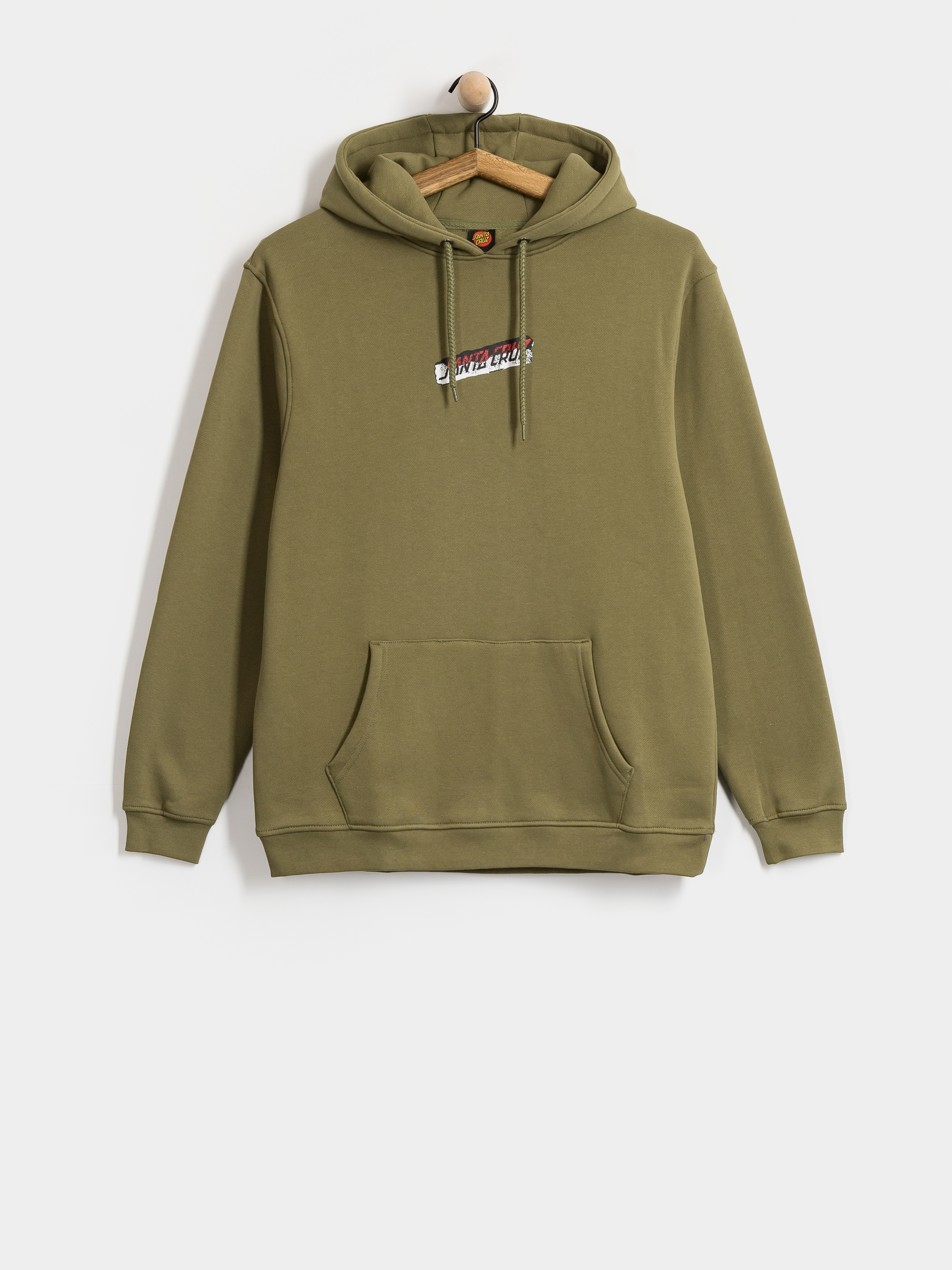 Mikina s kapucňou Santa Cruz Damaged Hand HD (deep olive)