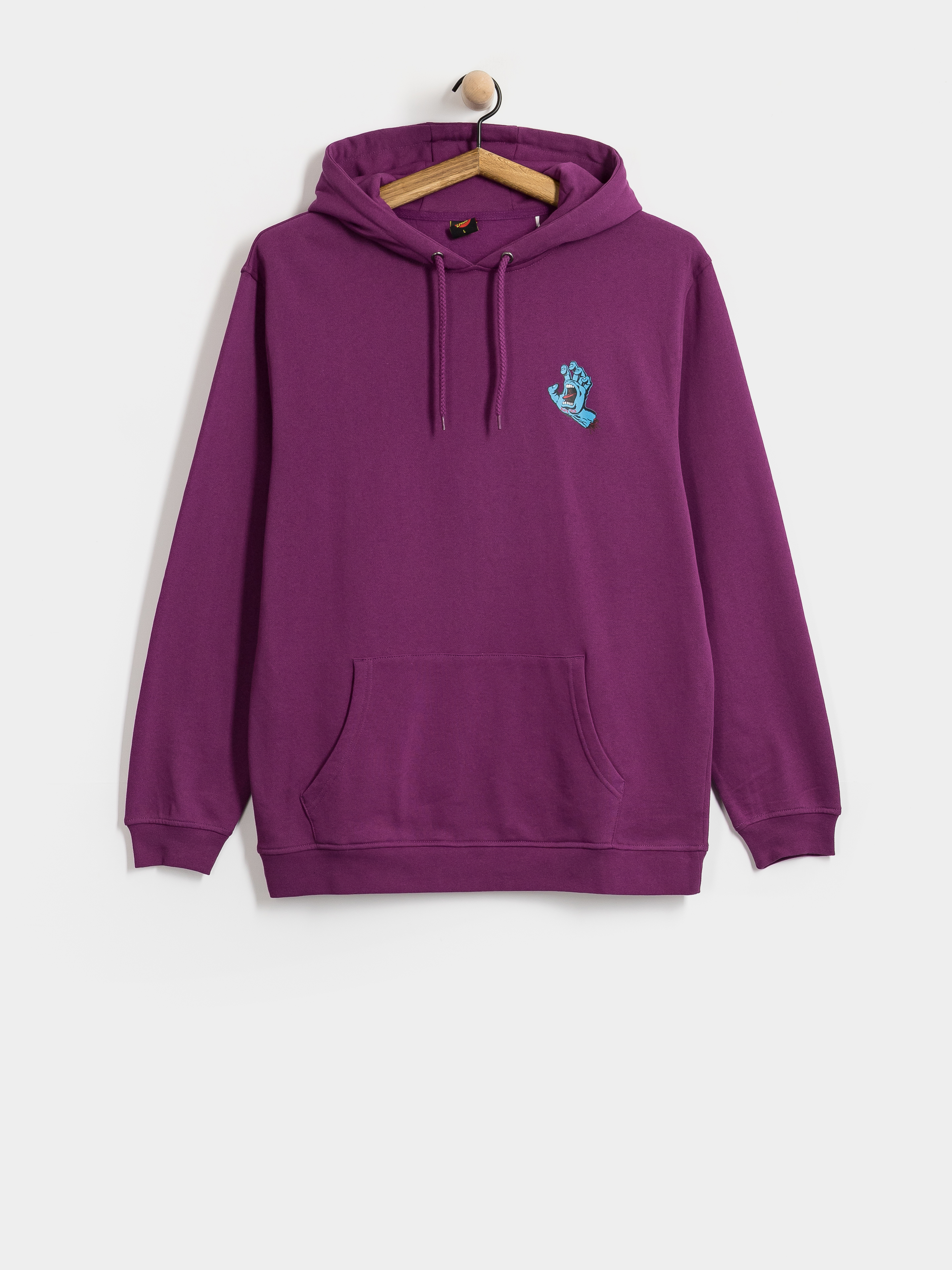 Mikina s kapucňou Santa Cruz Screaming Hand Chest HD (fresh purple)