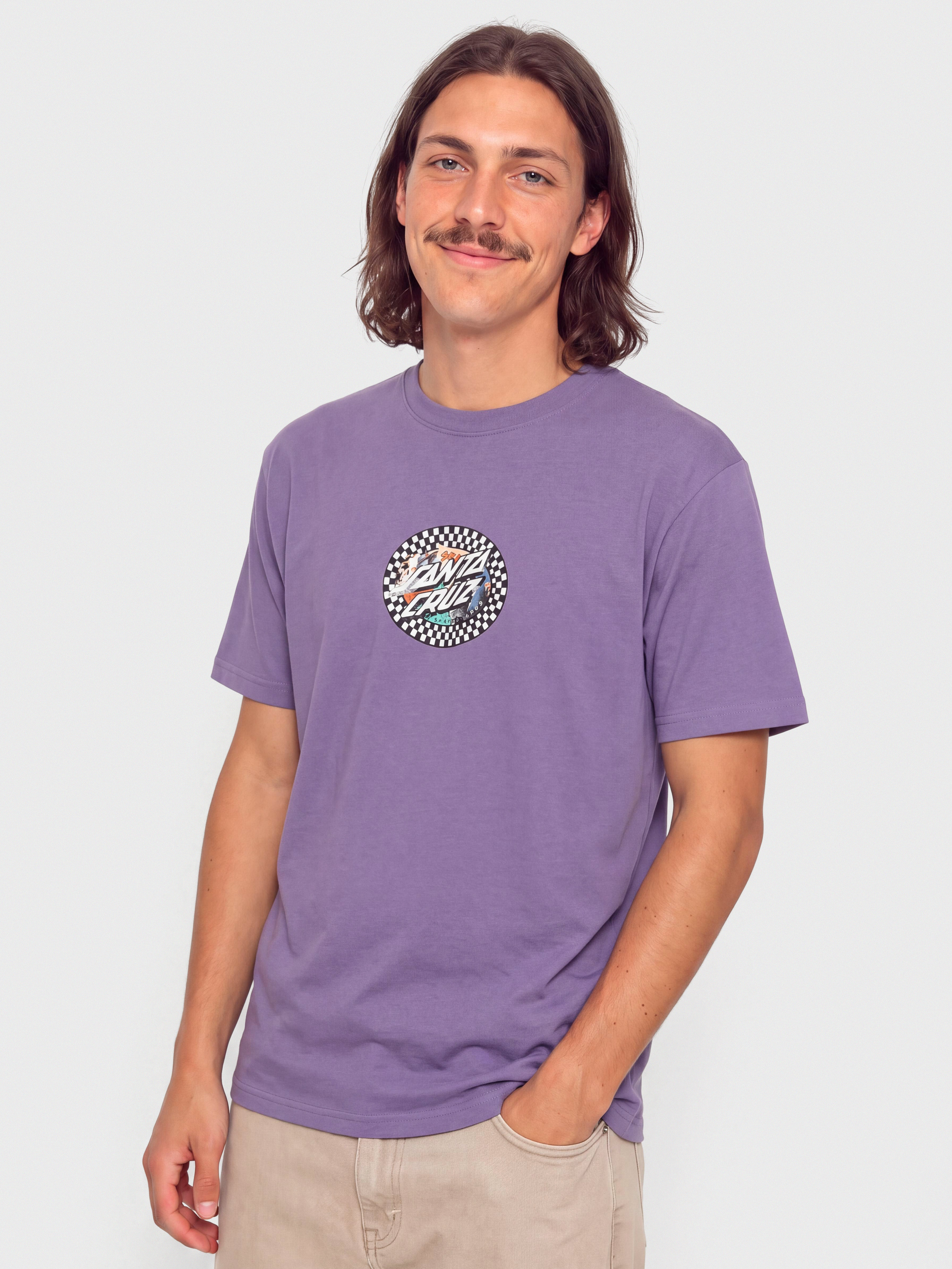 Tričko Santa Cruz Collage Oval Dot (purple haze)