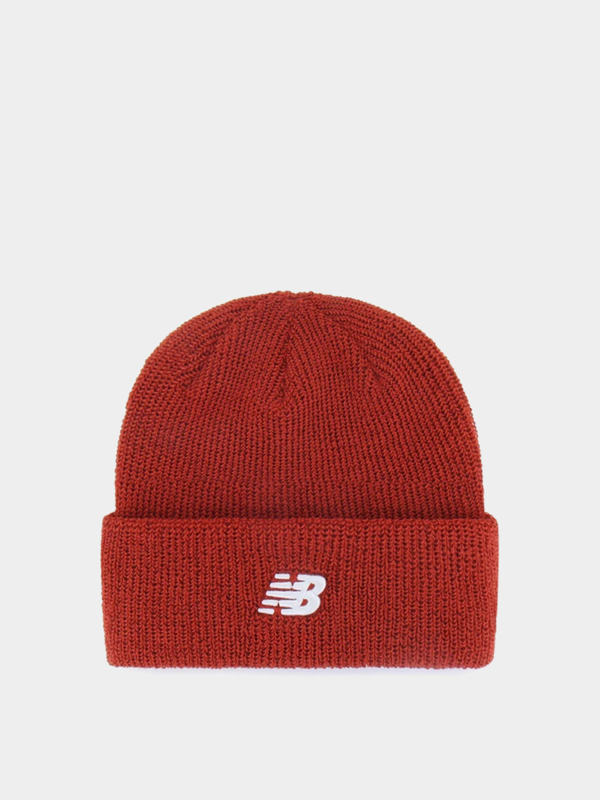 u010ciapka 47 Brand X NB Core Cuff Knit (hot tomato w/ white)