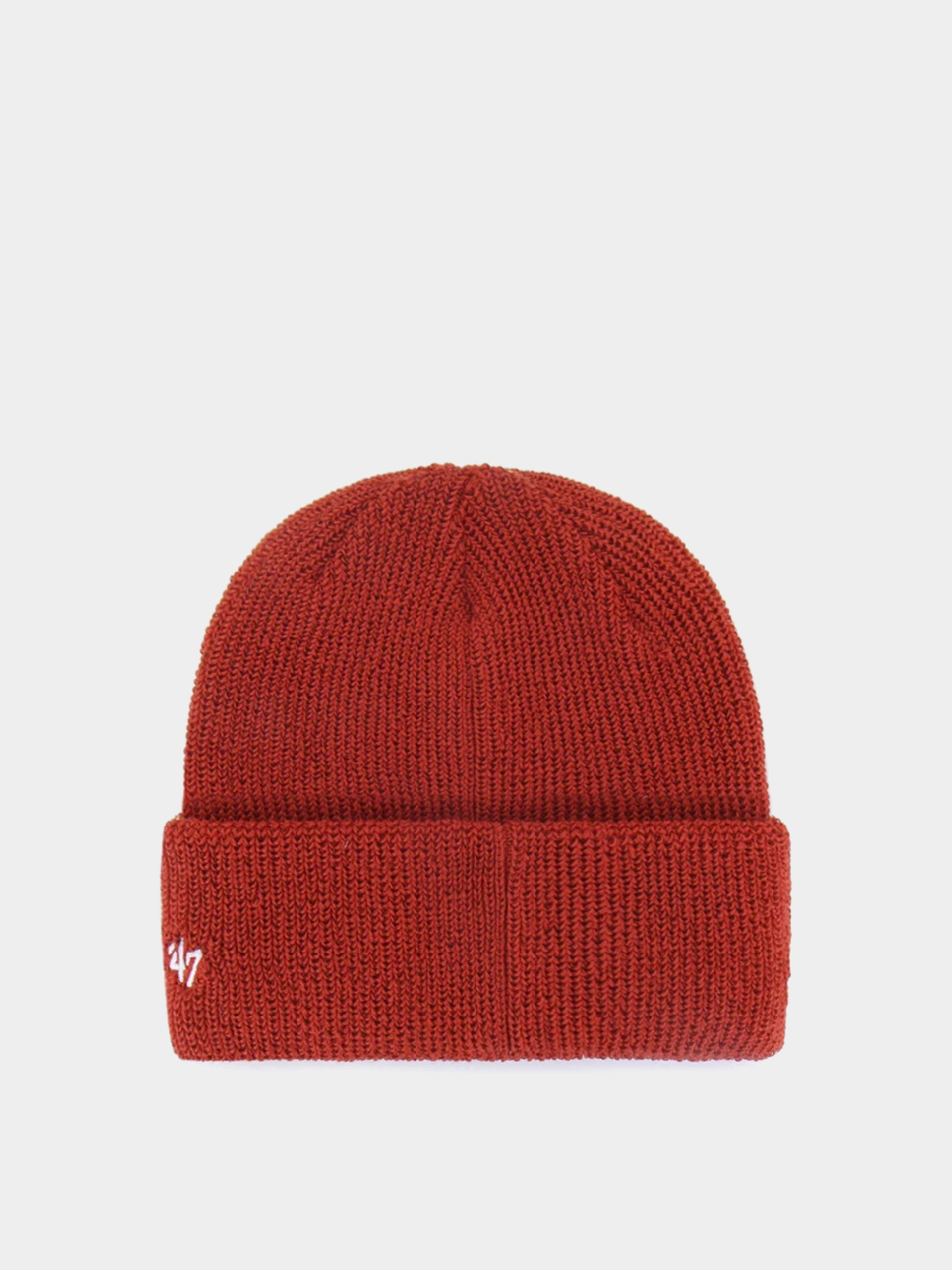 Čiapka 47 Brand X NB Core Cuff Knit (hot tomato w/ white)