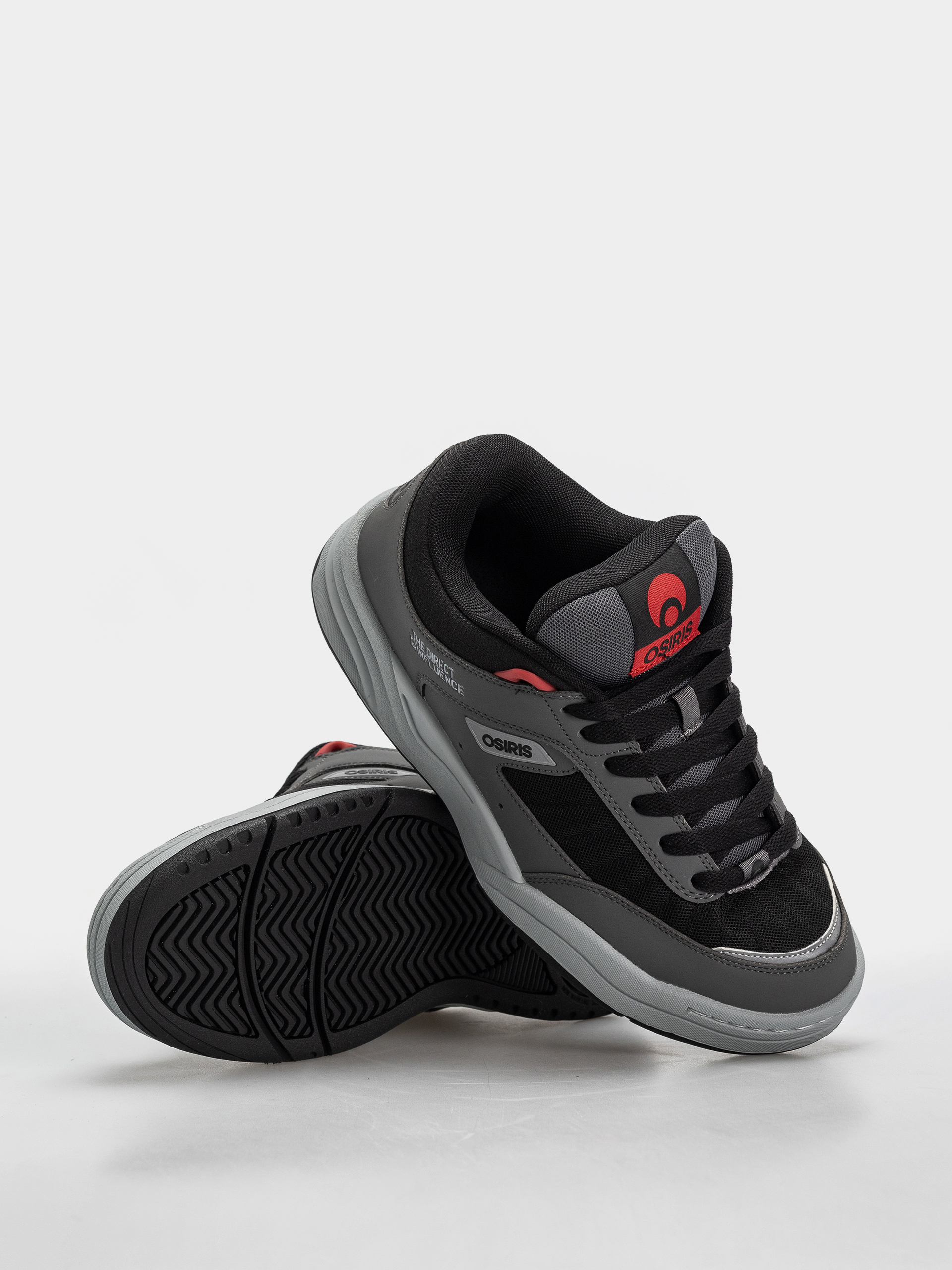 Topánky Osiris Flux (charcoal/black/red)