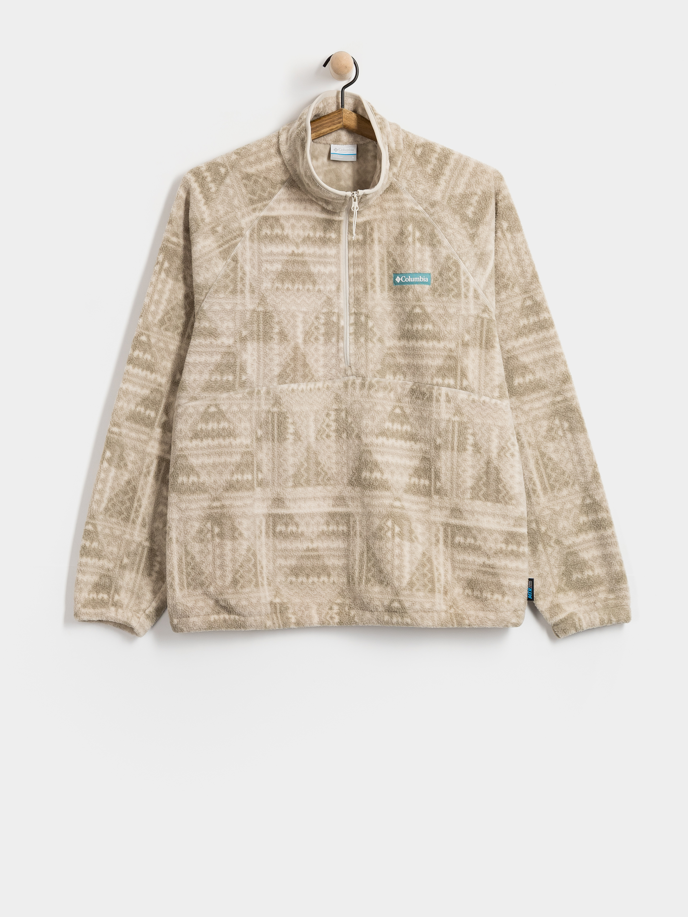 Pánsky Flísová mikina Columbia Timber Crest MTR Printed Half Zip (dark stone/geomix)