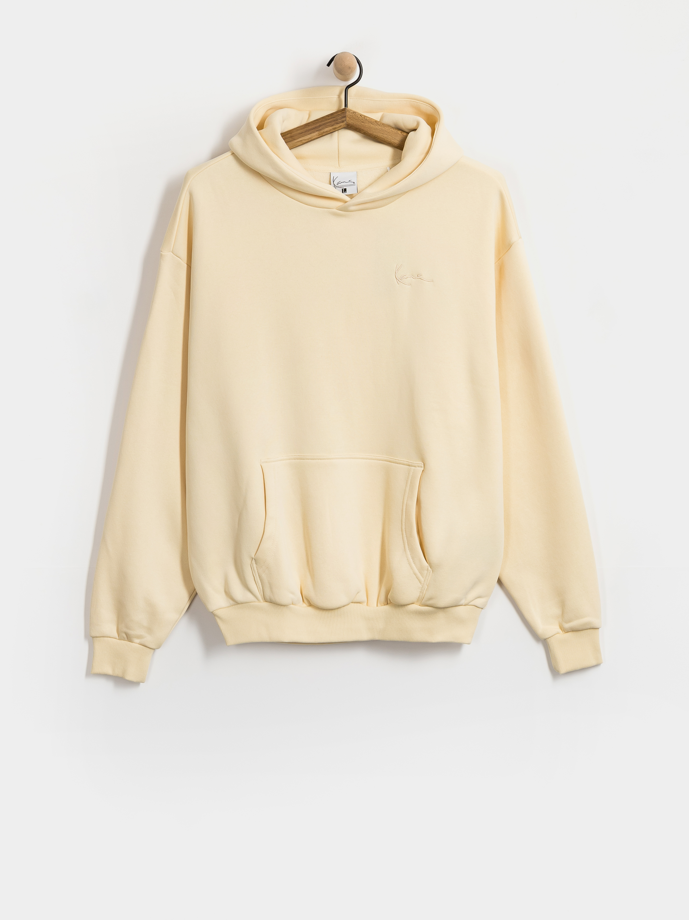 Mikina s kapucňou Karl Kani Signature Hoop Oversized HD (off white)