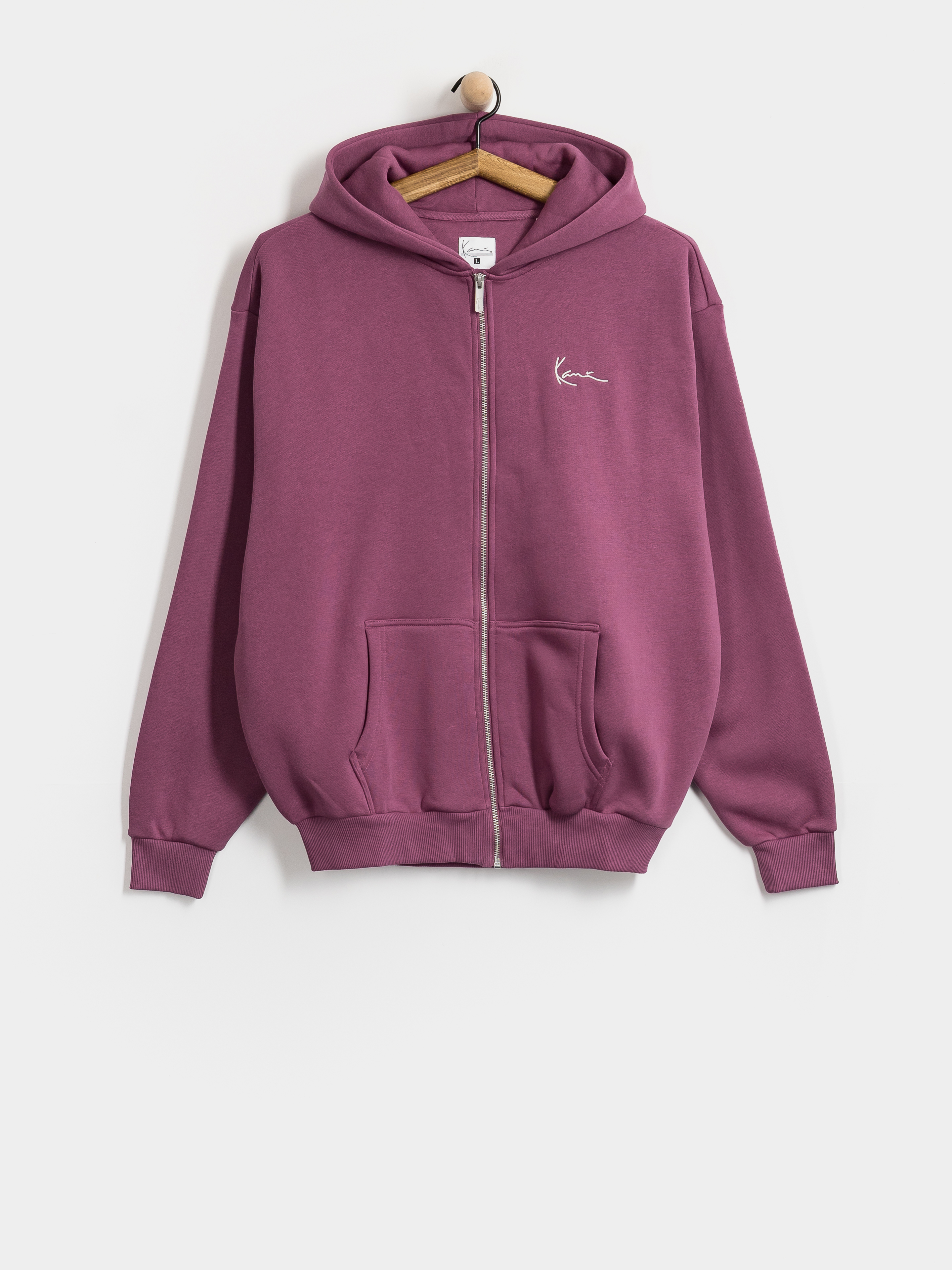 Mikina s kapucňou Karl Kani Small Signature Essential OS ZHD (berry)