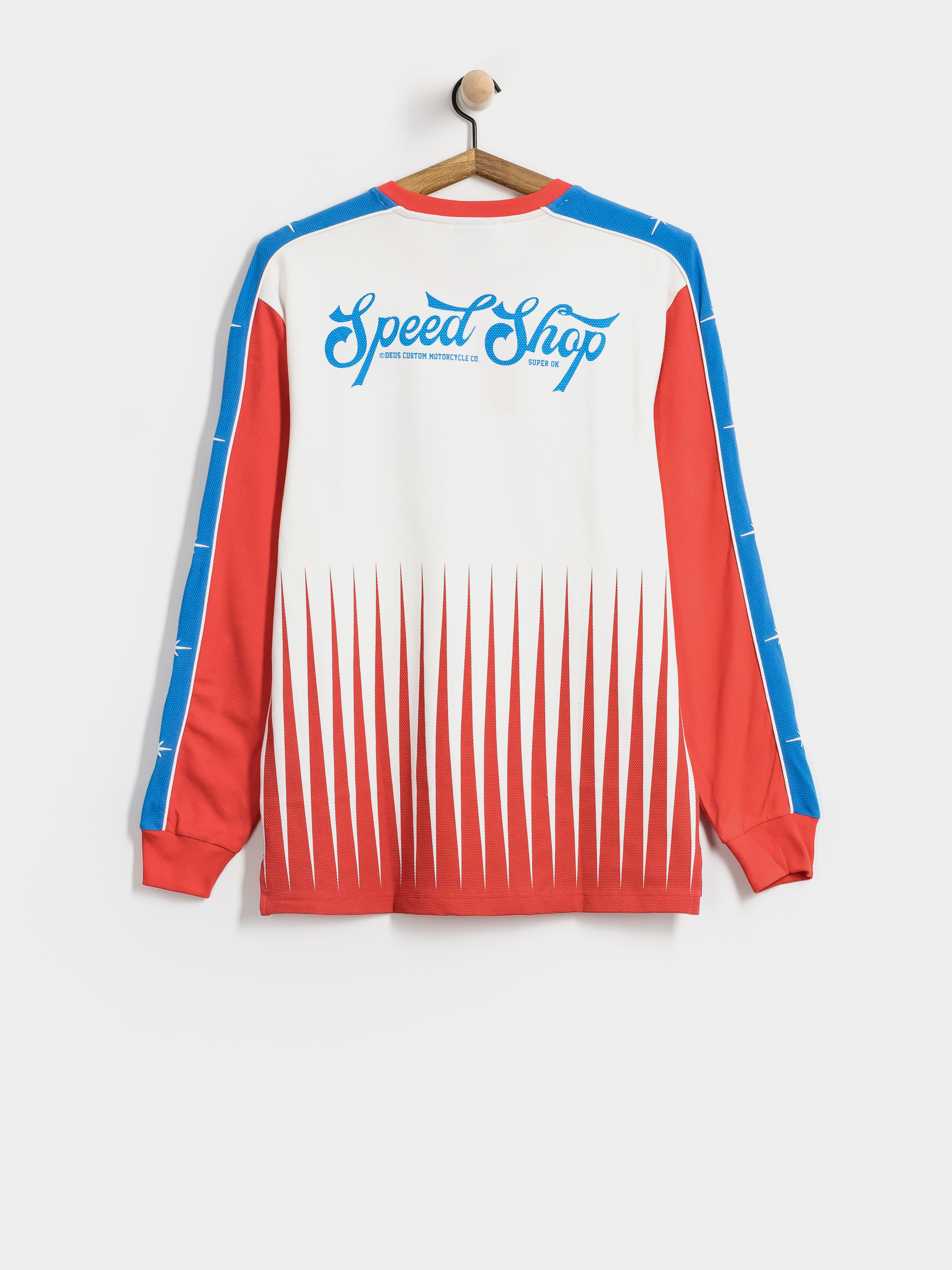 Triko Deus Ex Machina Trife Life Moto Jersey (tofu white)