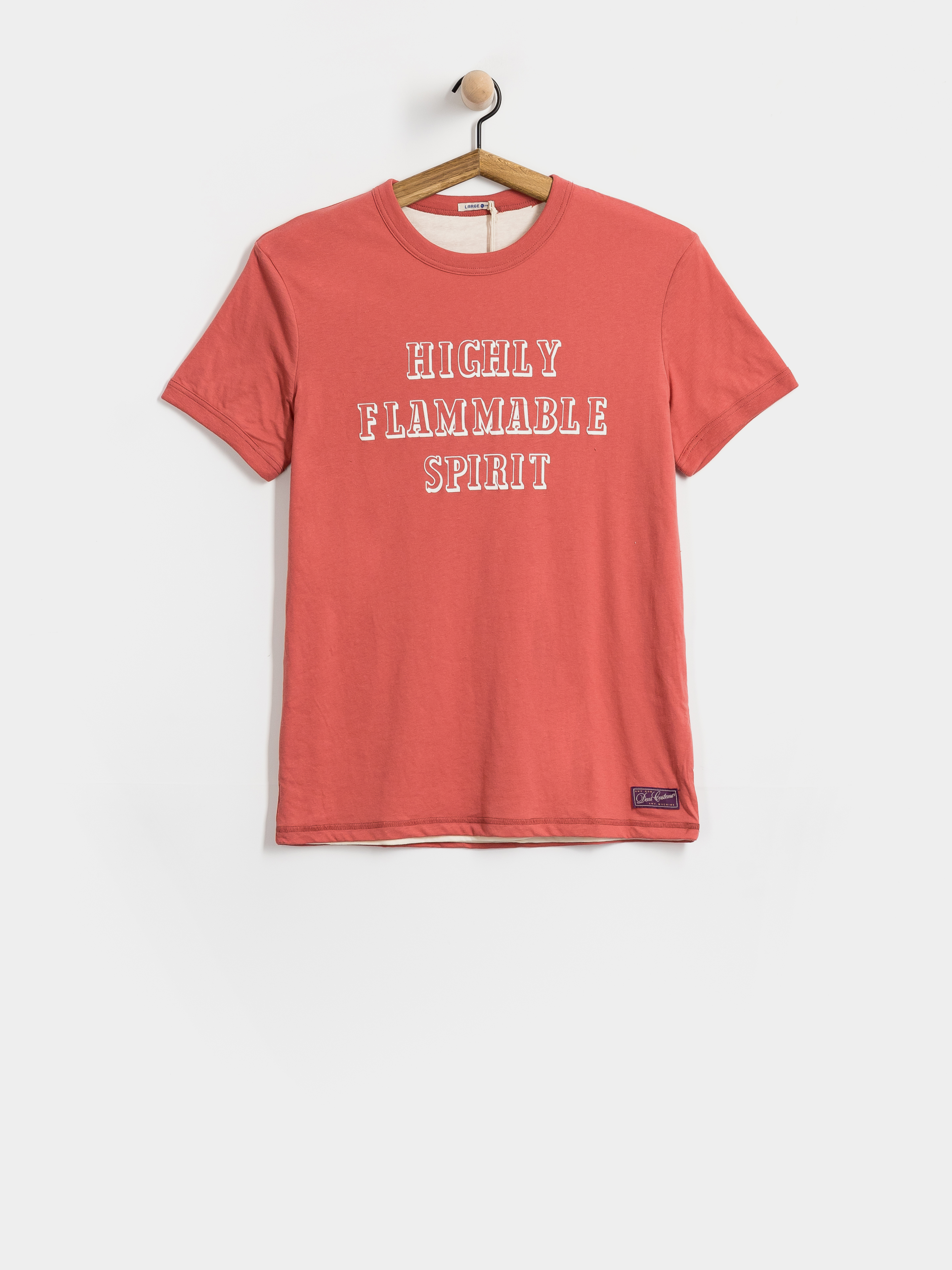 Tričko Deus Ex Machina Two Minds Ringer (dirty white/red apple)