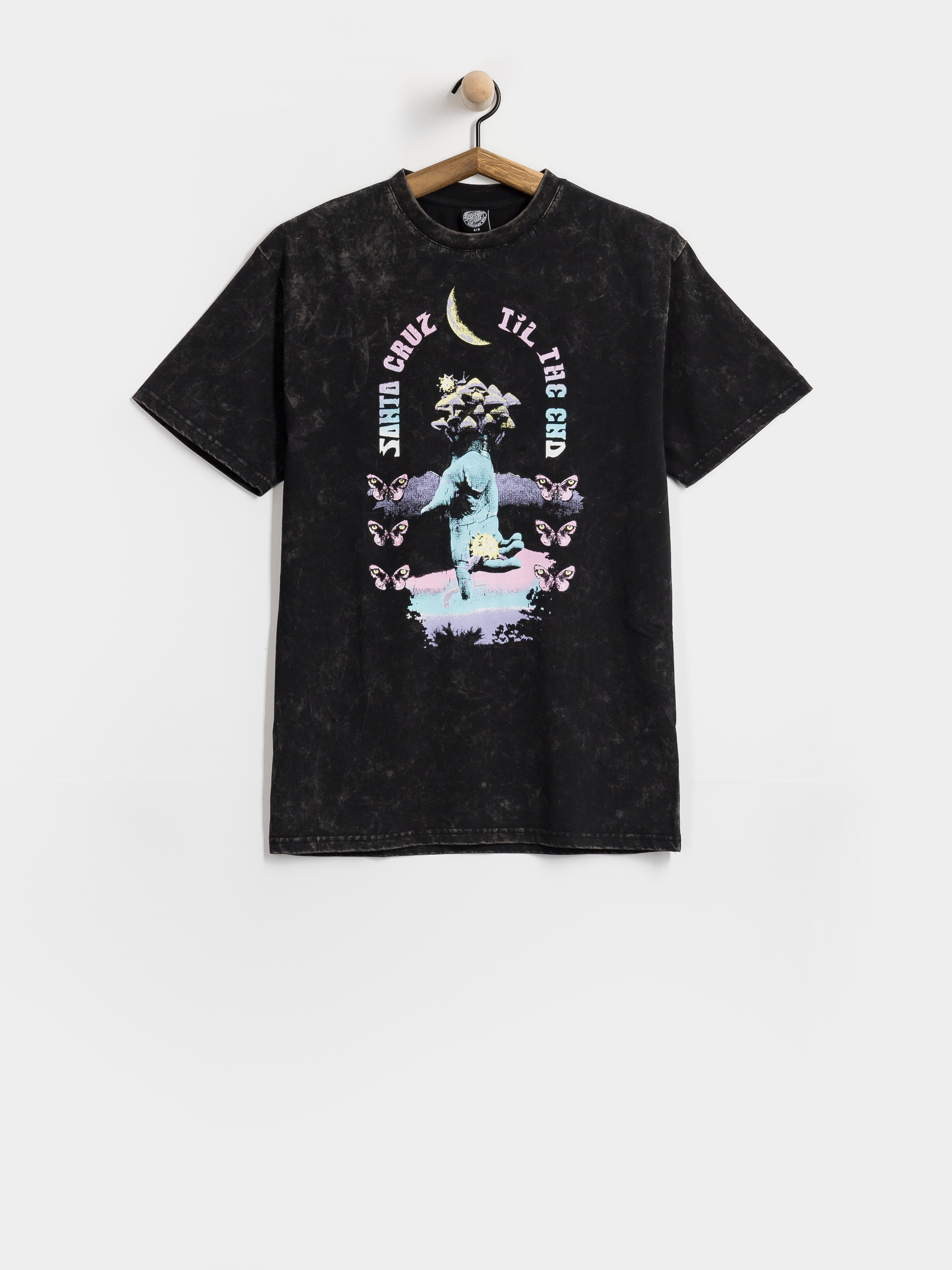 Tričko Santa Cruz Night Visions Wmn (black acid wash)
