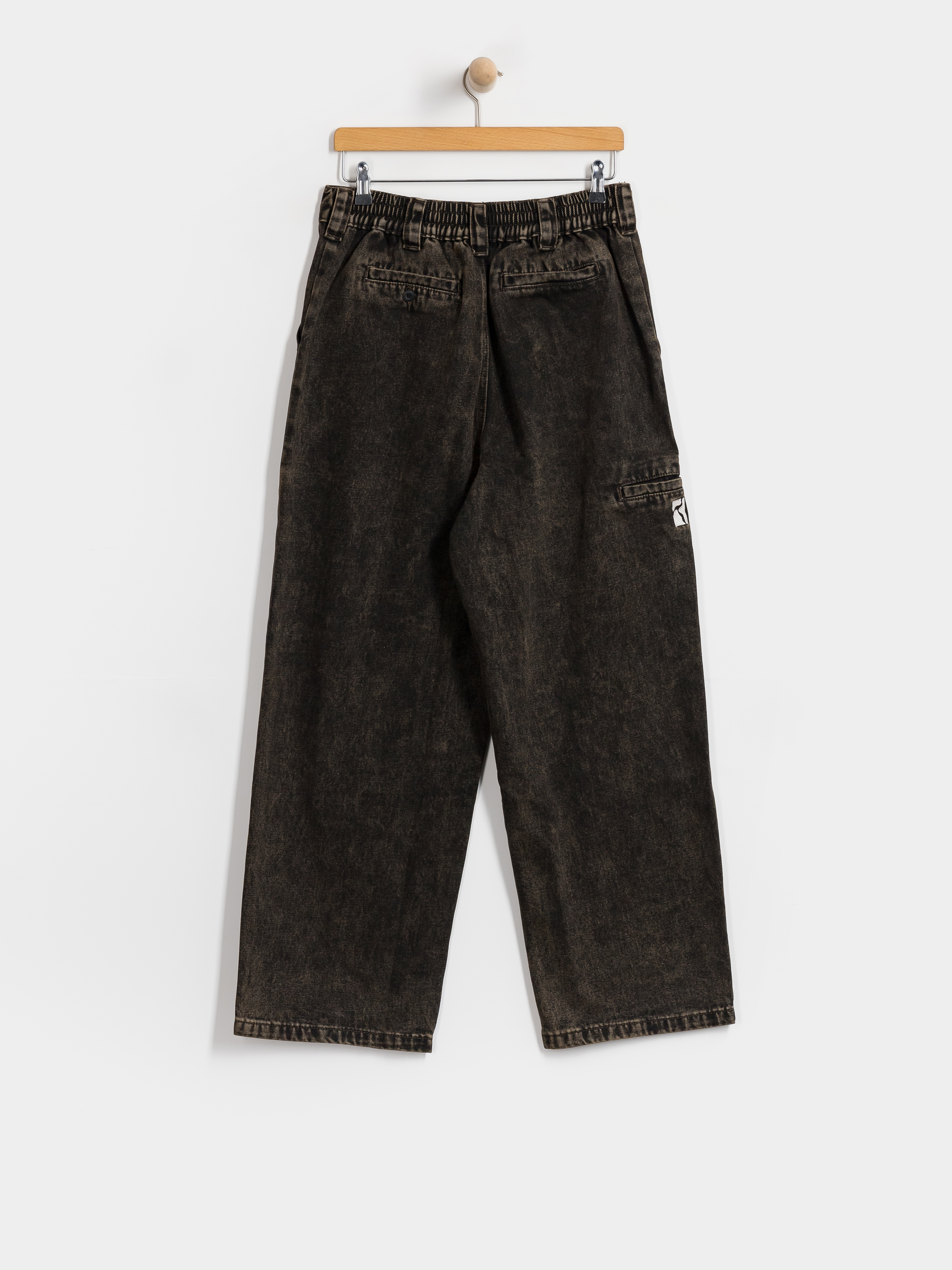 Nohavice Poetic Collective Painter (brown acid denim wash)