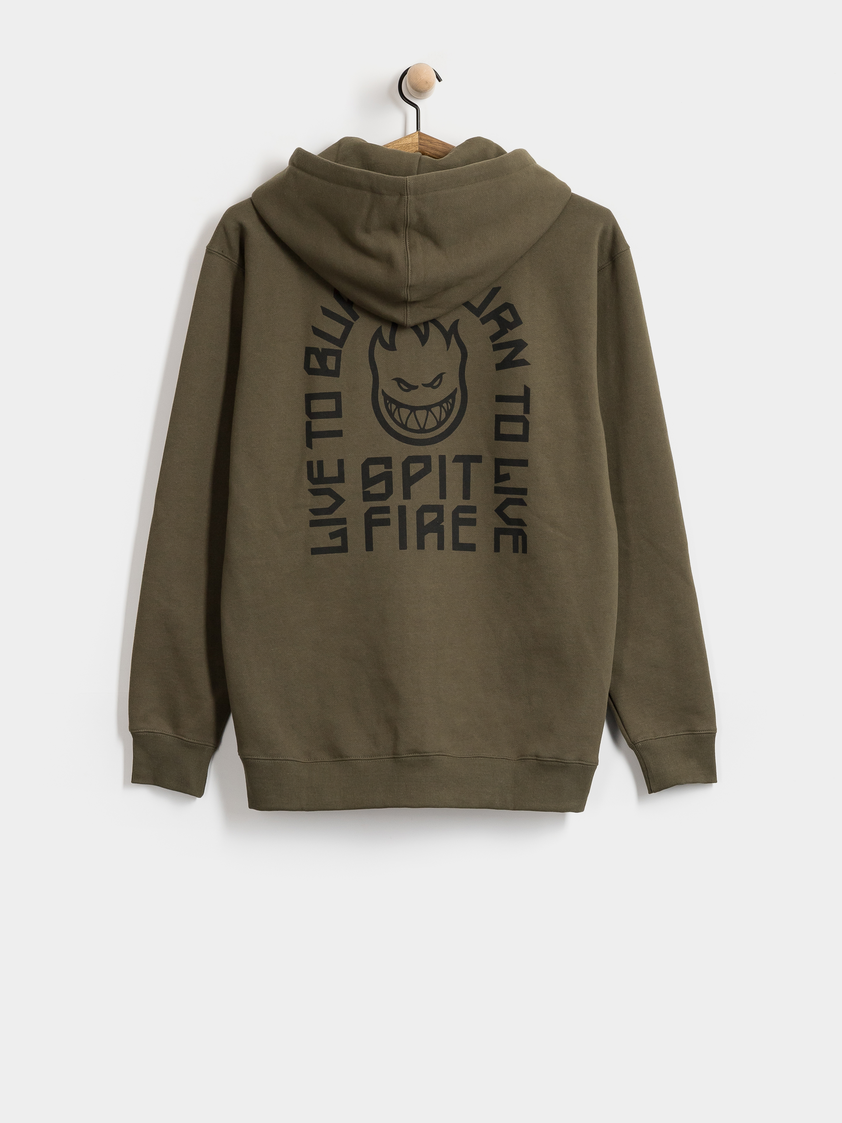 Mikina s kapucňou Spitfire Ltb Arch Emb ZHD (olive)