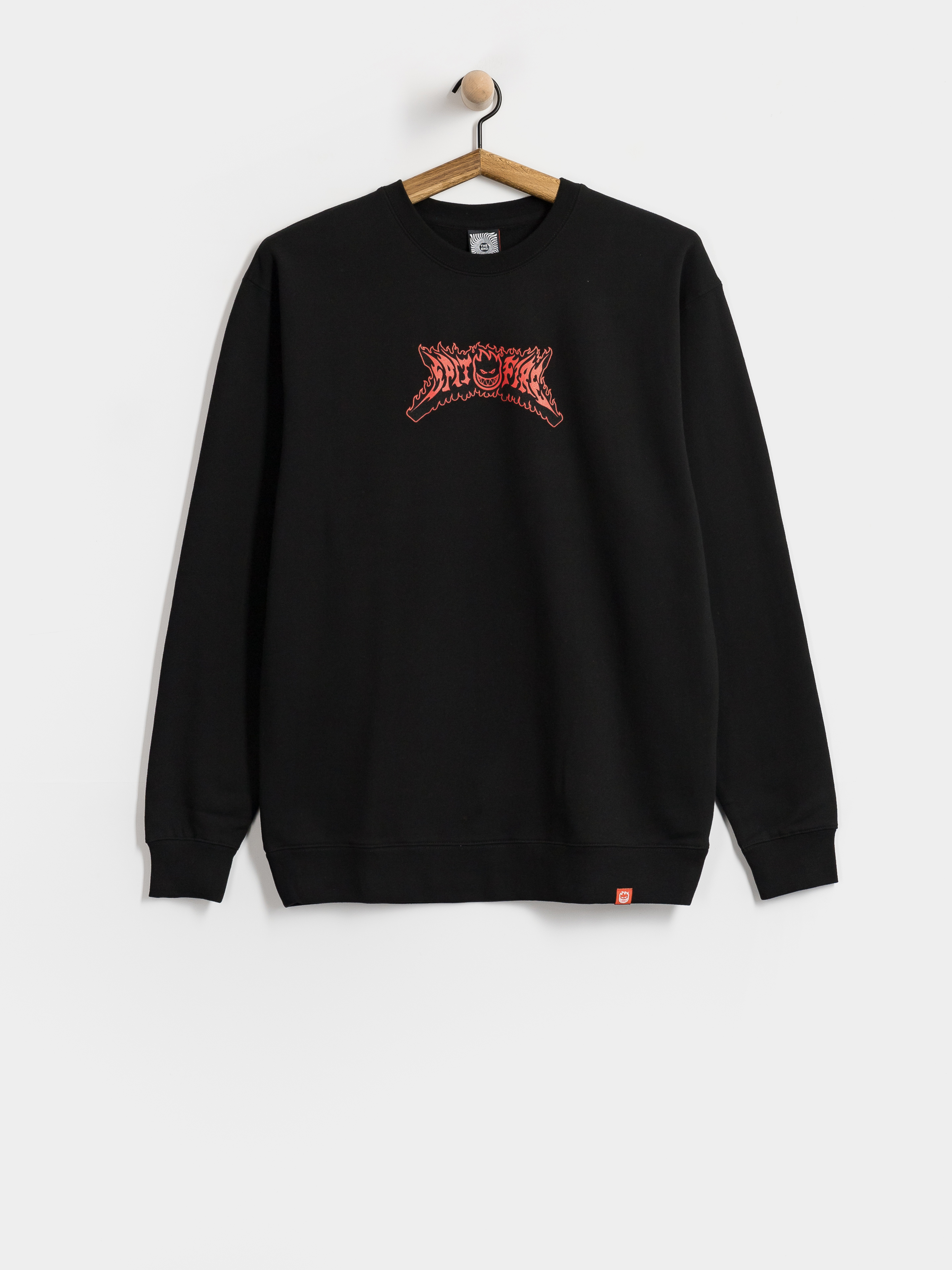 Mikina Spitfire Flame Out Bighead (black w/red&black print)