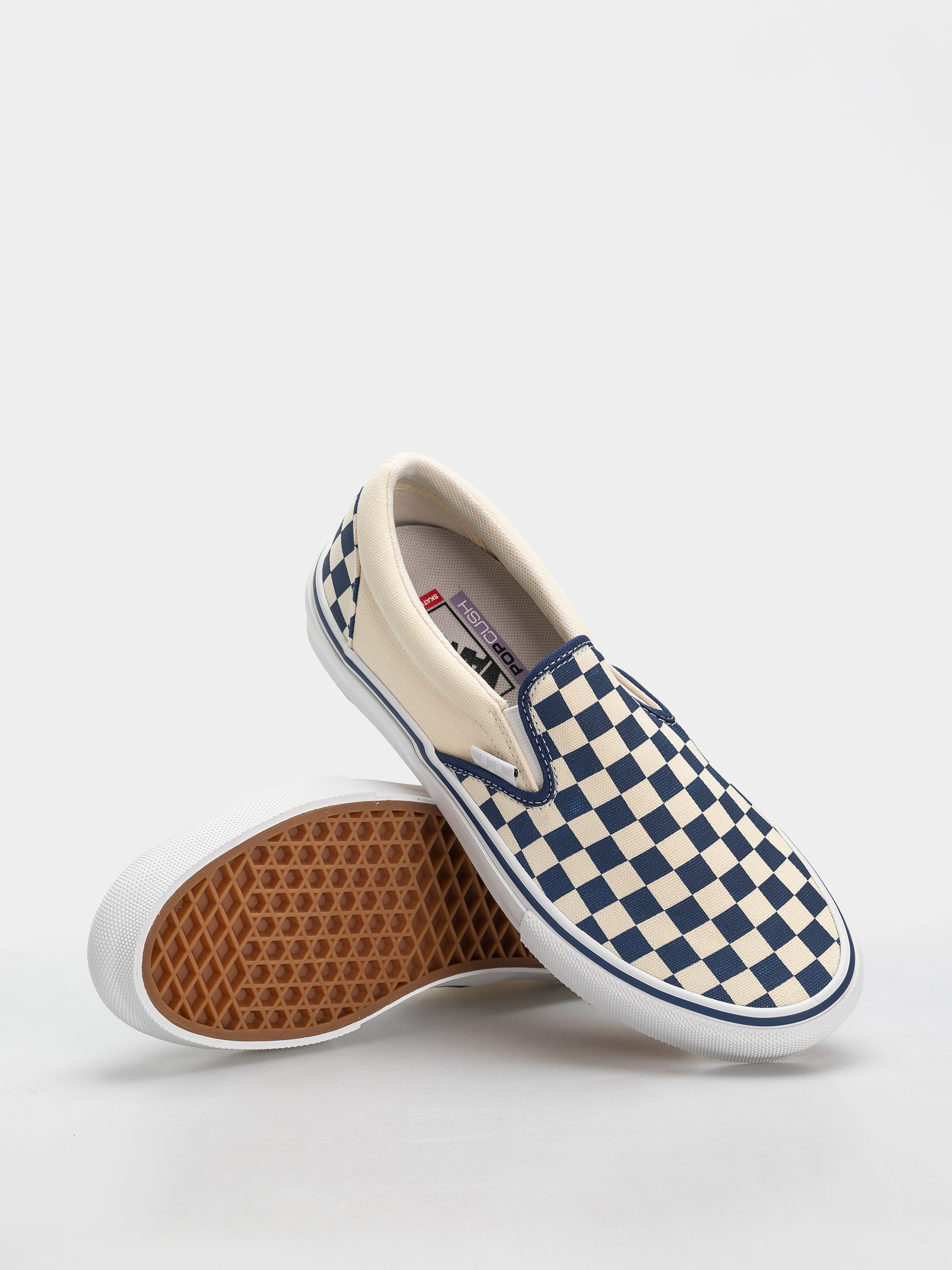 Topánky Vans Skate Slip On (blue checkerboard)