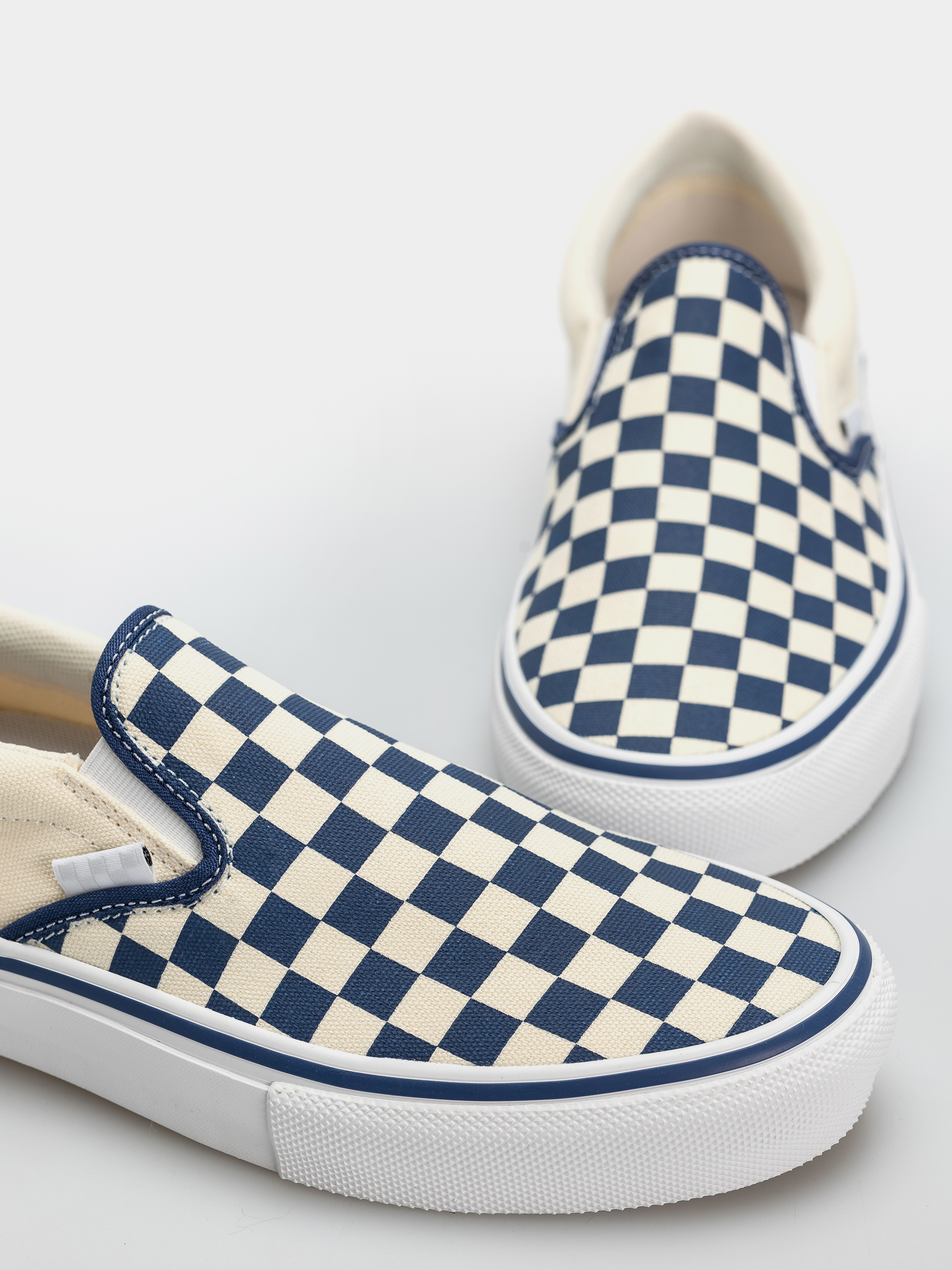 Topánky Vans Skate Slip On (blue checkerboard)