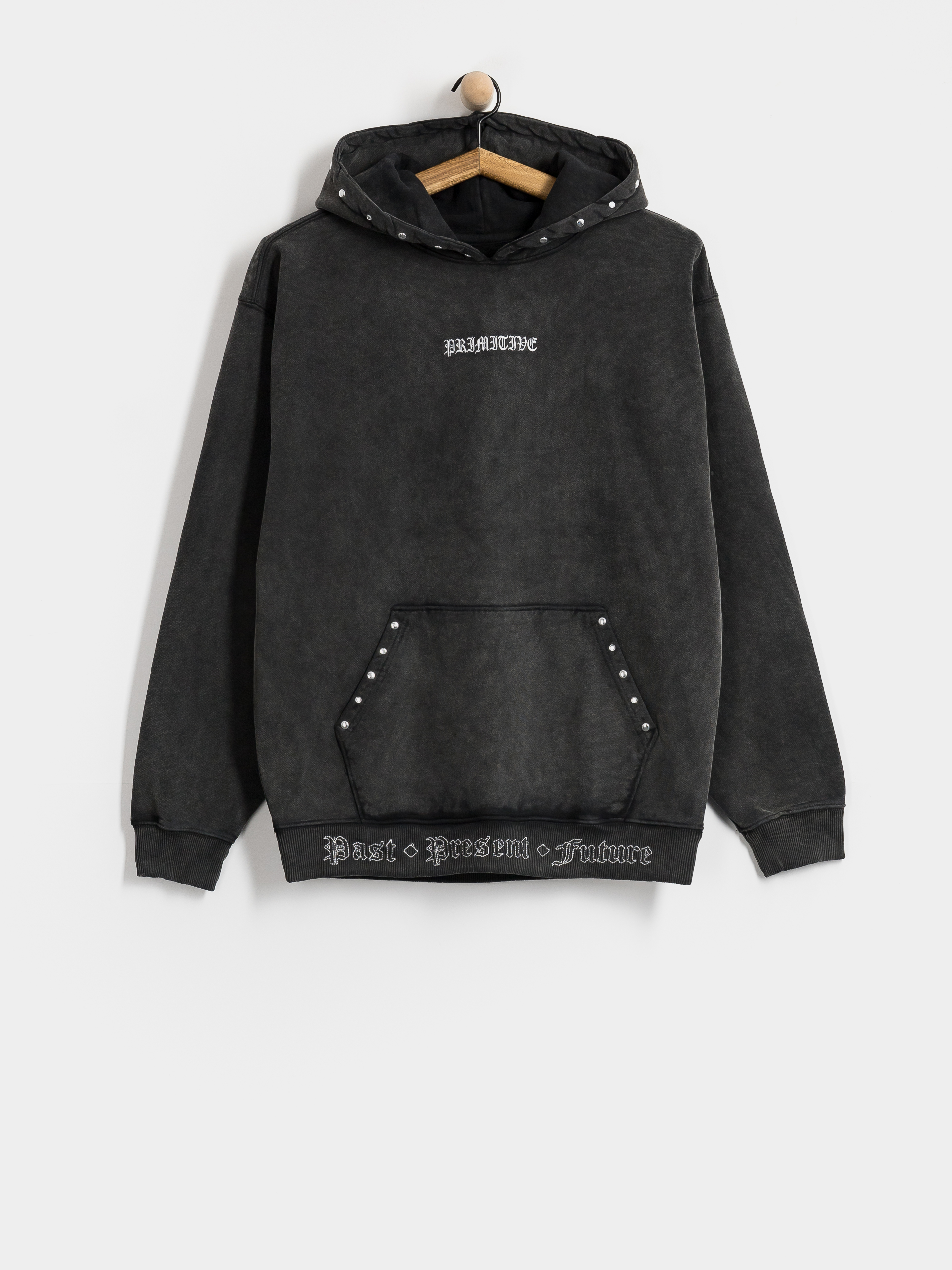 Mikina s kapucňou Primitive Treasure HD (black)