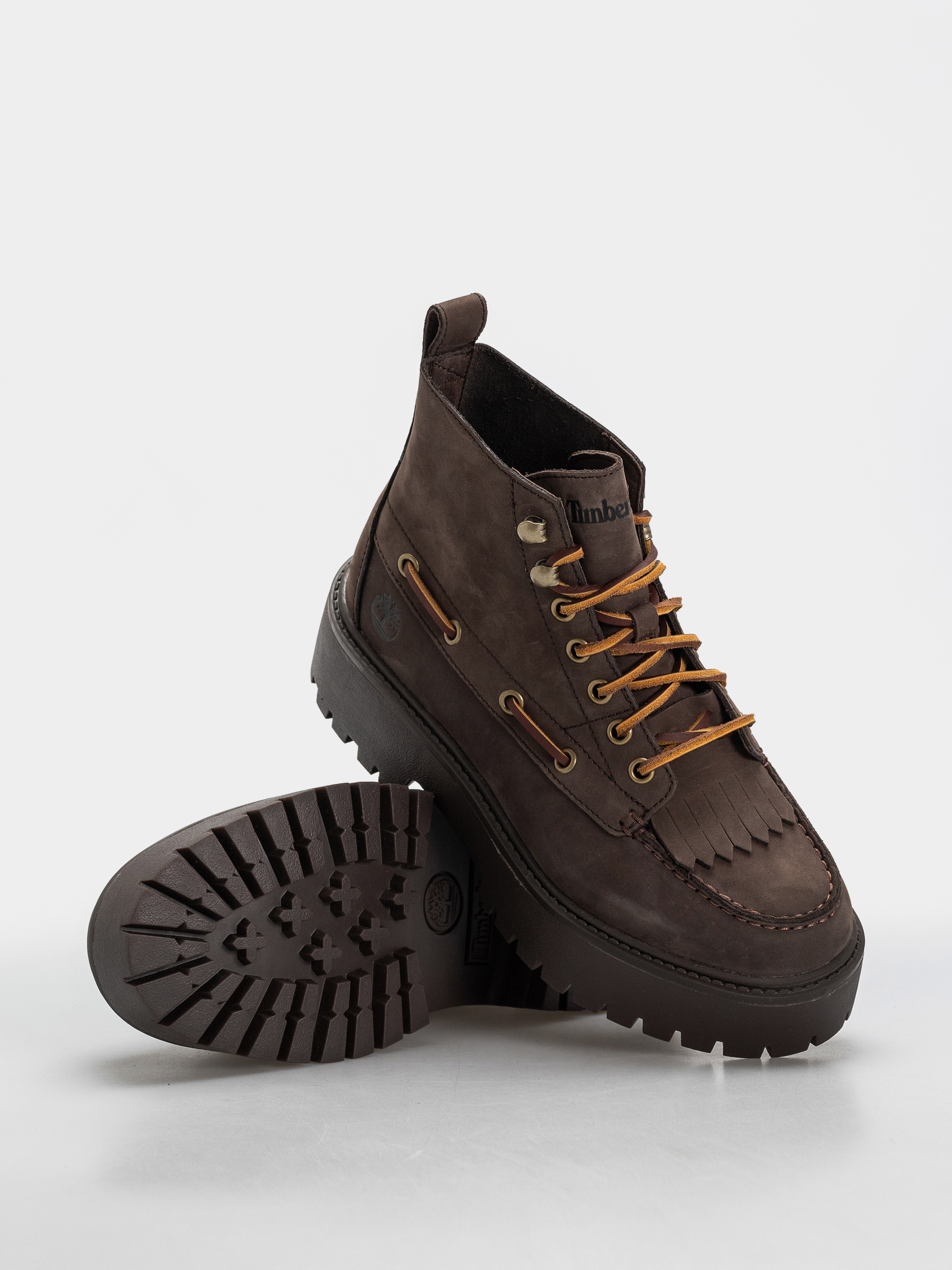 Zimné topánky Timberland Stone Street Mid Wmn (dark brown nubuck)