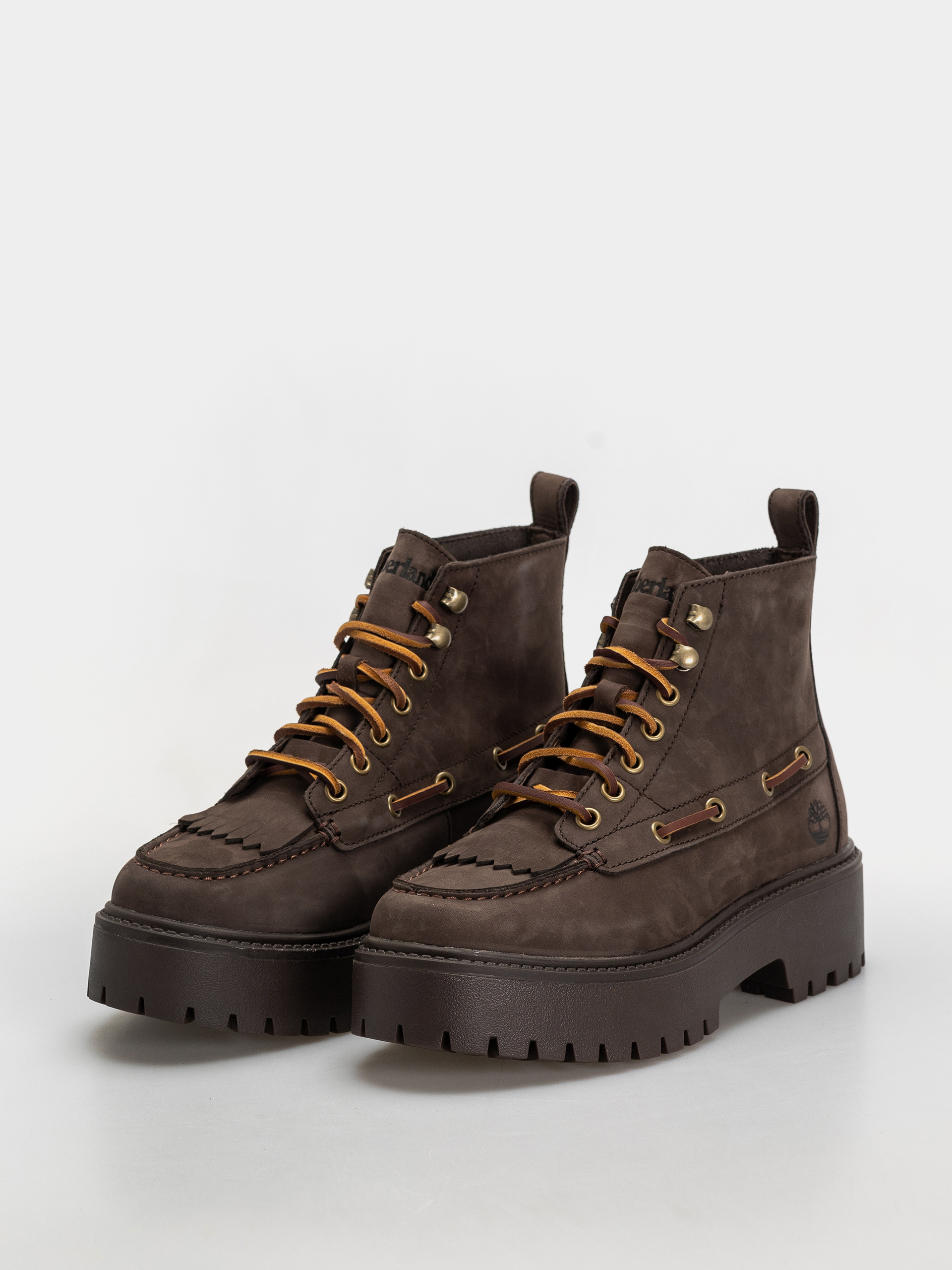 Zimné topánky Timberland Stone Street Mid Wmn (dark brown nubuck)