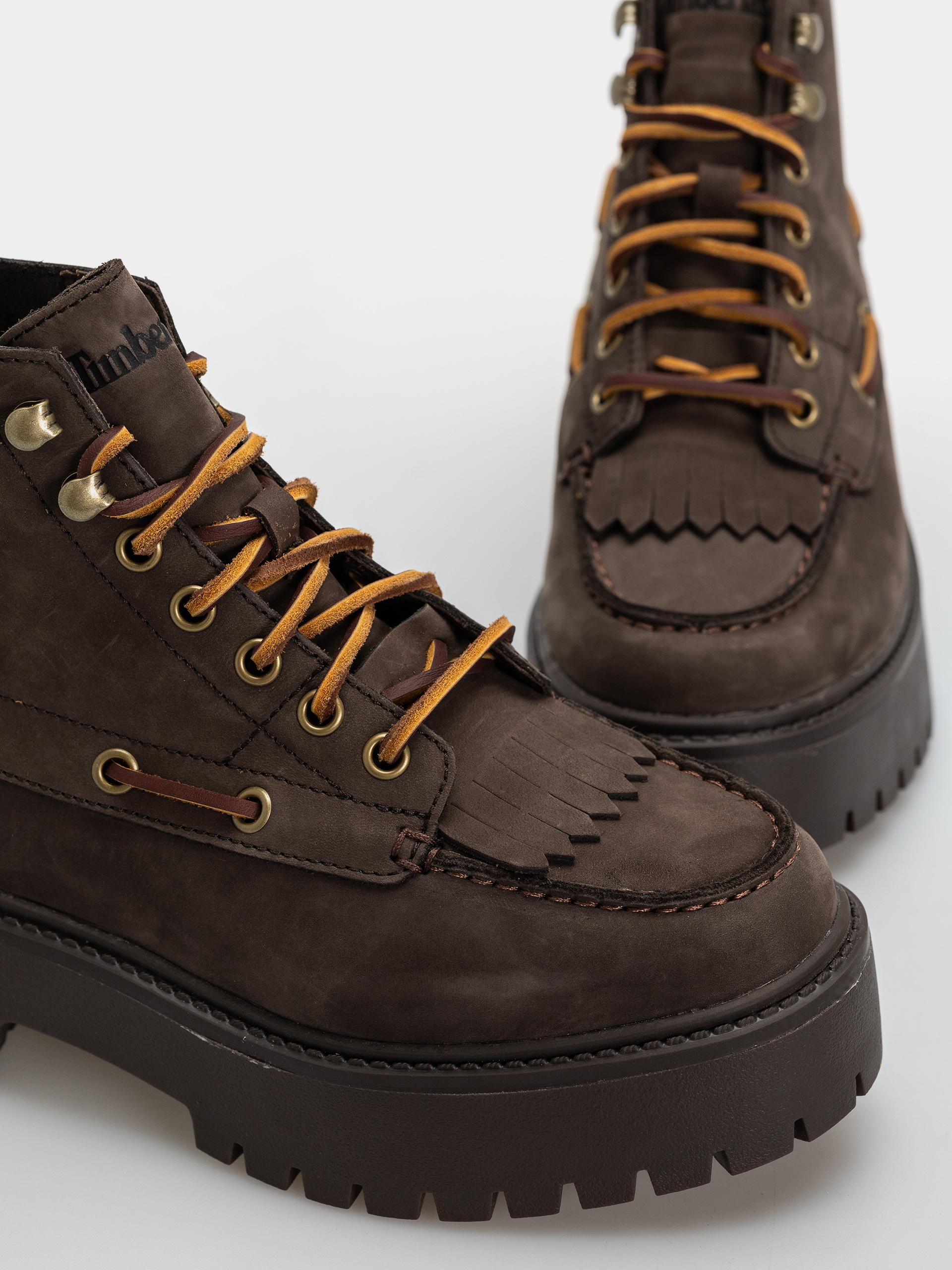 Zimné topánky Timberland Stone Street Mid Wmn (dark brown nubuck)