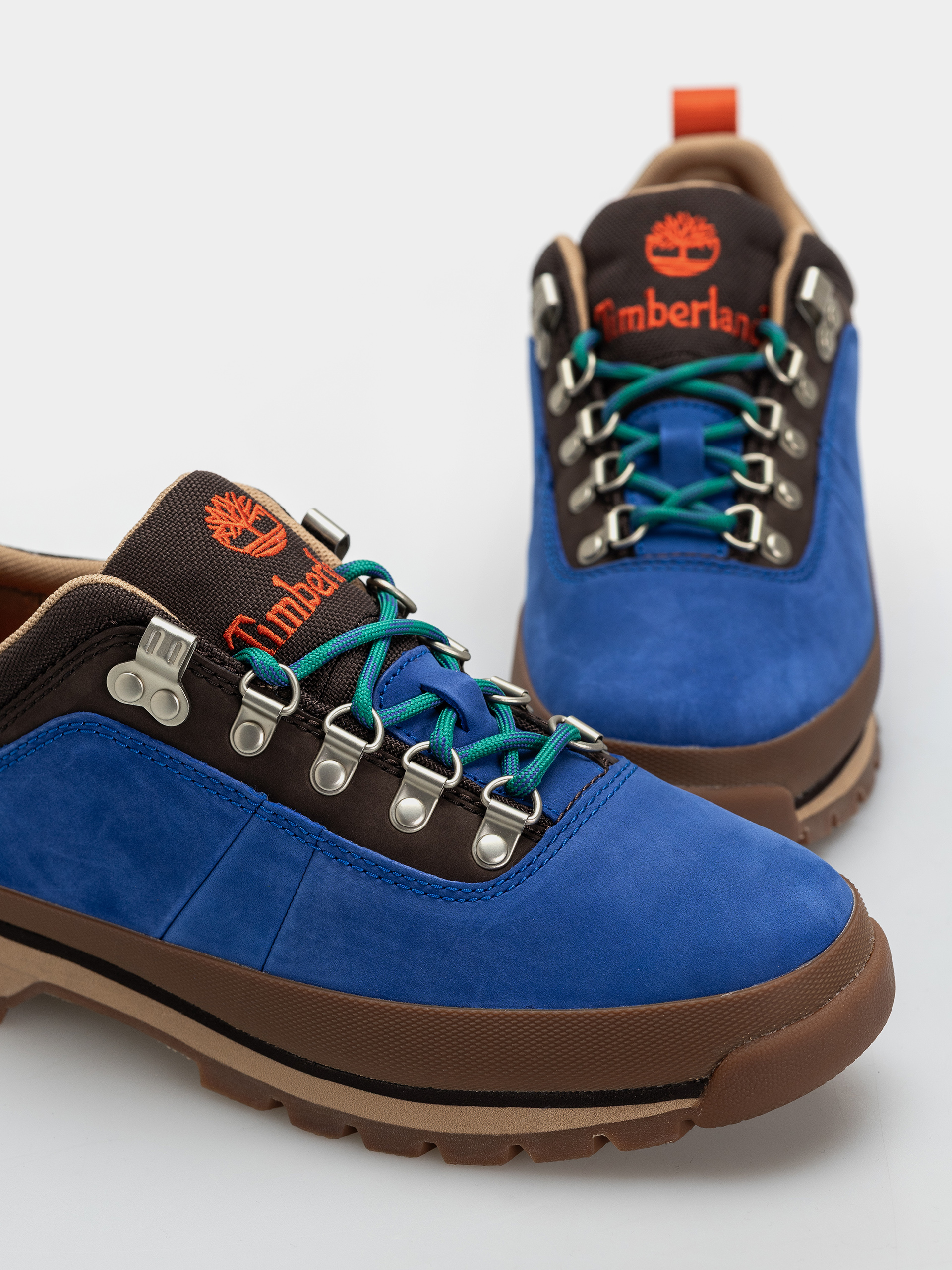 Zimné topánky Timberland Euro Hiker Low Lace (bright blue nubuck)