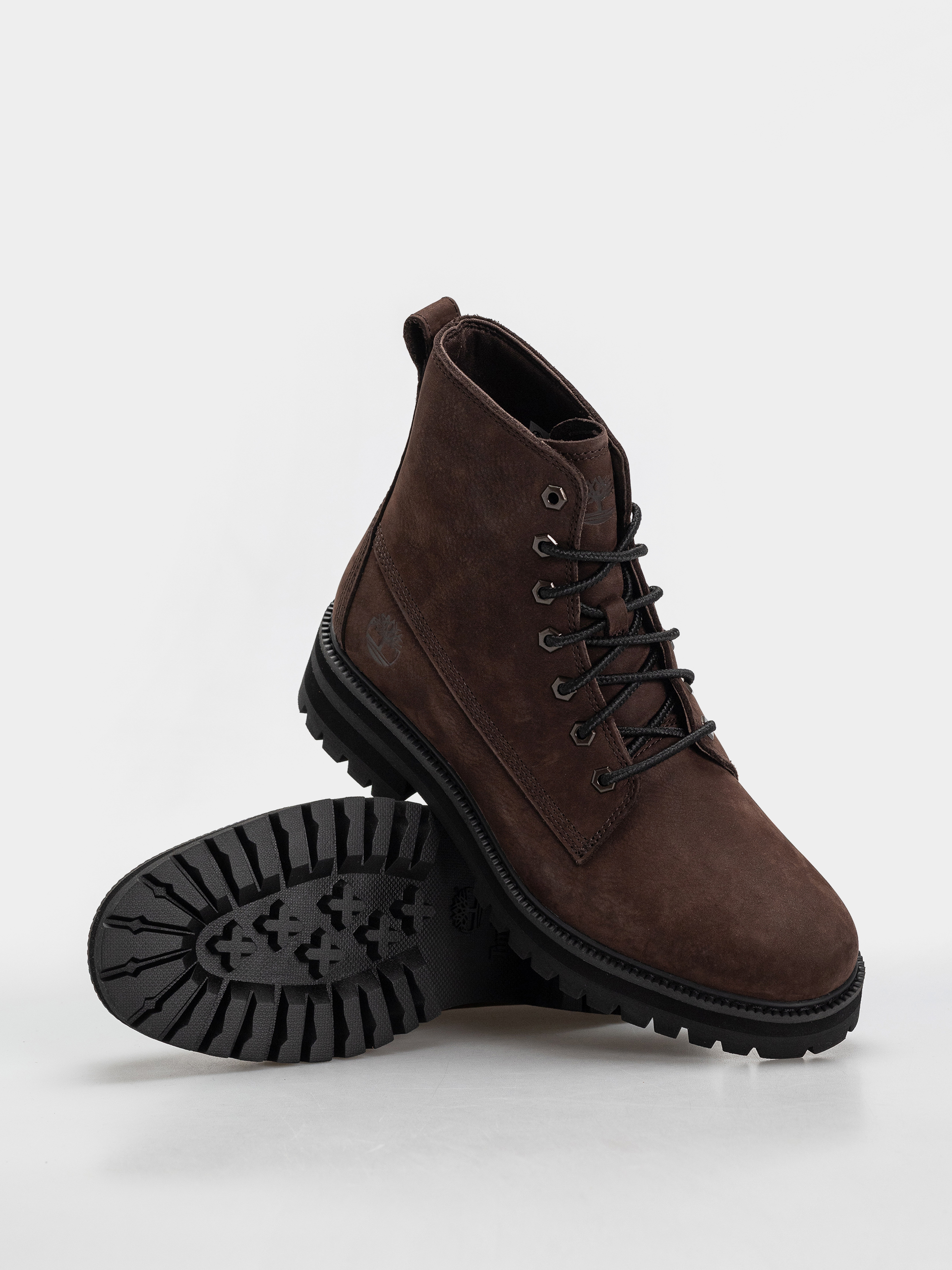 Zimné topánky Timberland Britton Drive Mid Lace (dark brown nubuck)