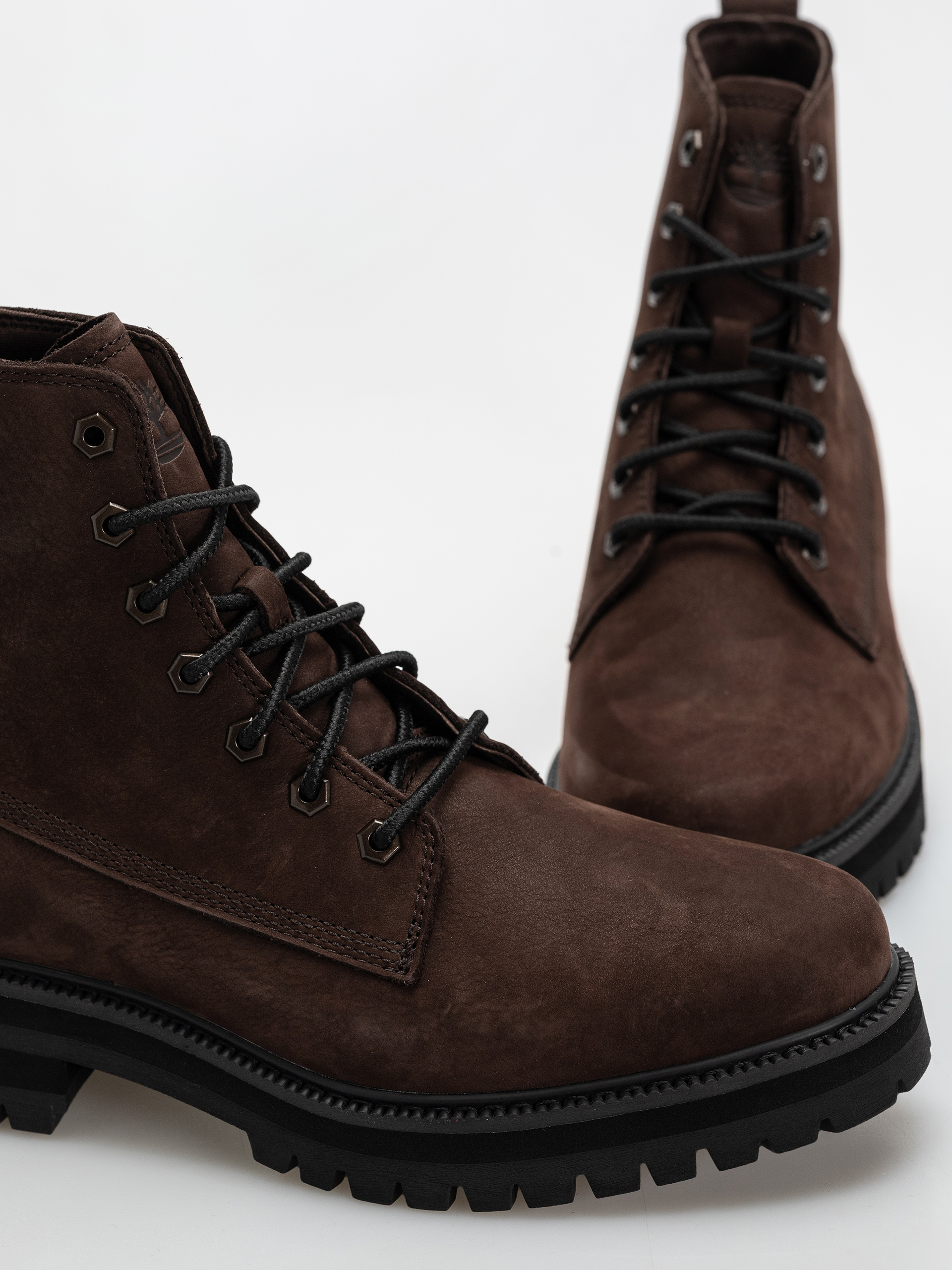 Zimné topánky Timberland Britton Drive Mid Lace (dark brown nubuck)
