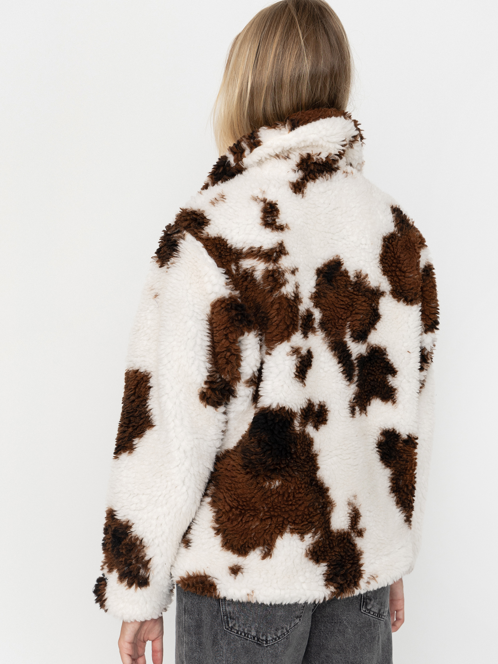Bunda OBEY Nolie Sherpa Wmn (cow print)