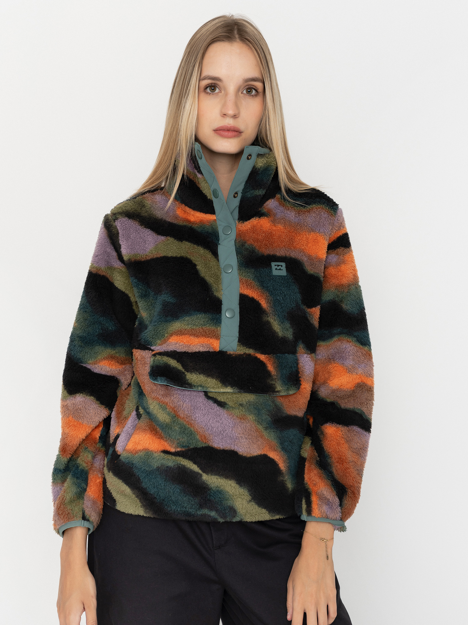 Flu00edsovu00e1 mikina Billabong Switchback Pullover Wmn (black multi)