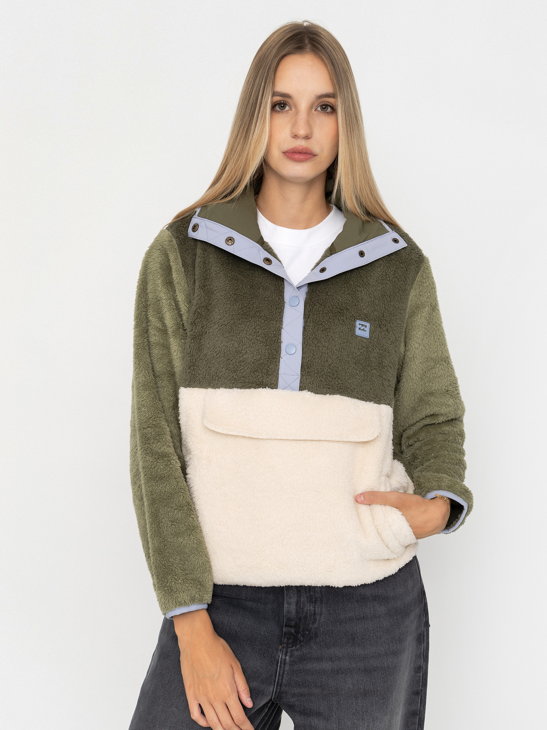 Flísová mikina Billabong Switchback Pullover Wmn (white cap)