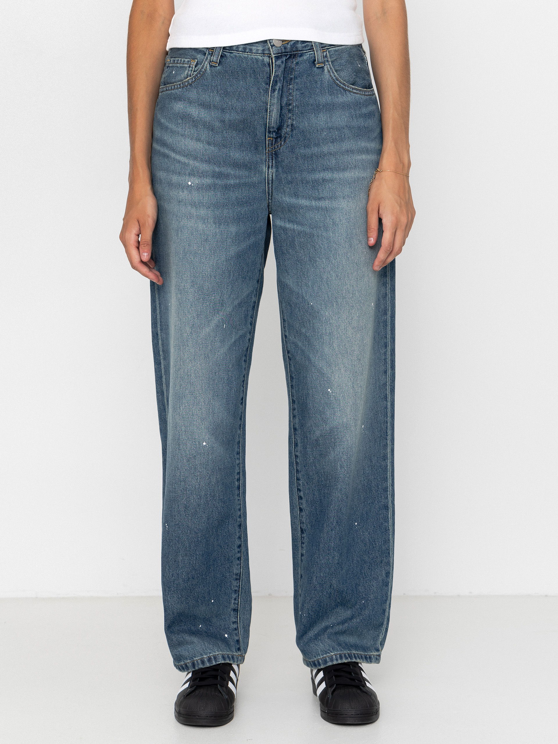 Nohavice Carhartt WIP Arin Wmn (blue)