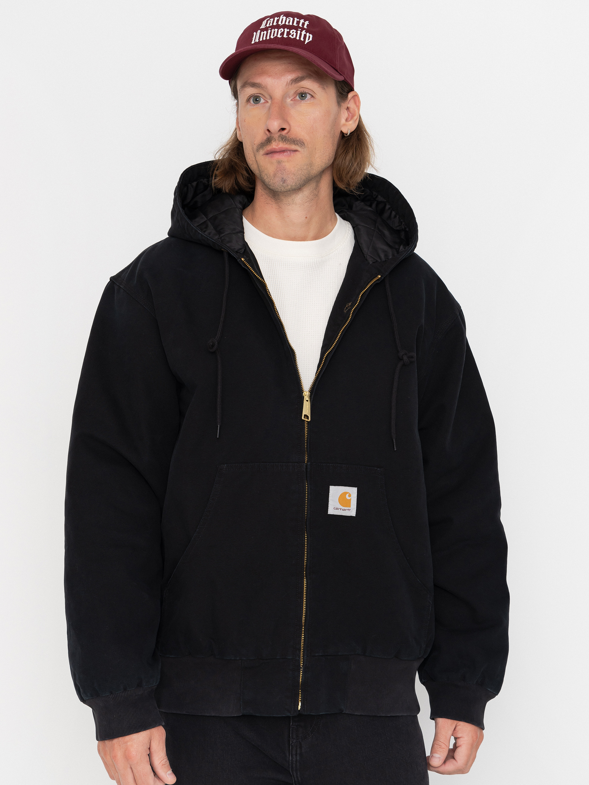 Bunda Carhartt WIP OG Active (black/stone canvas)