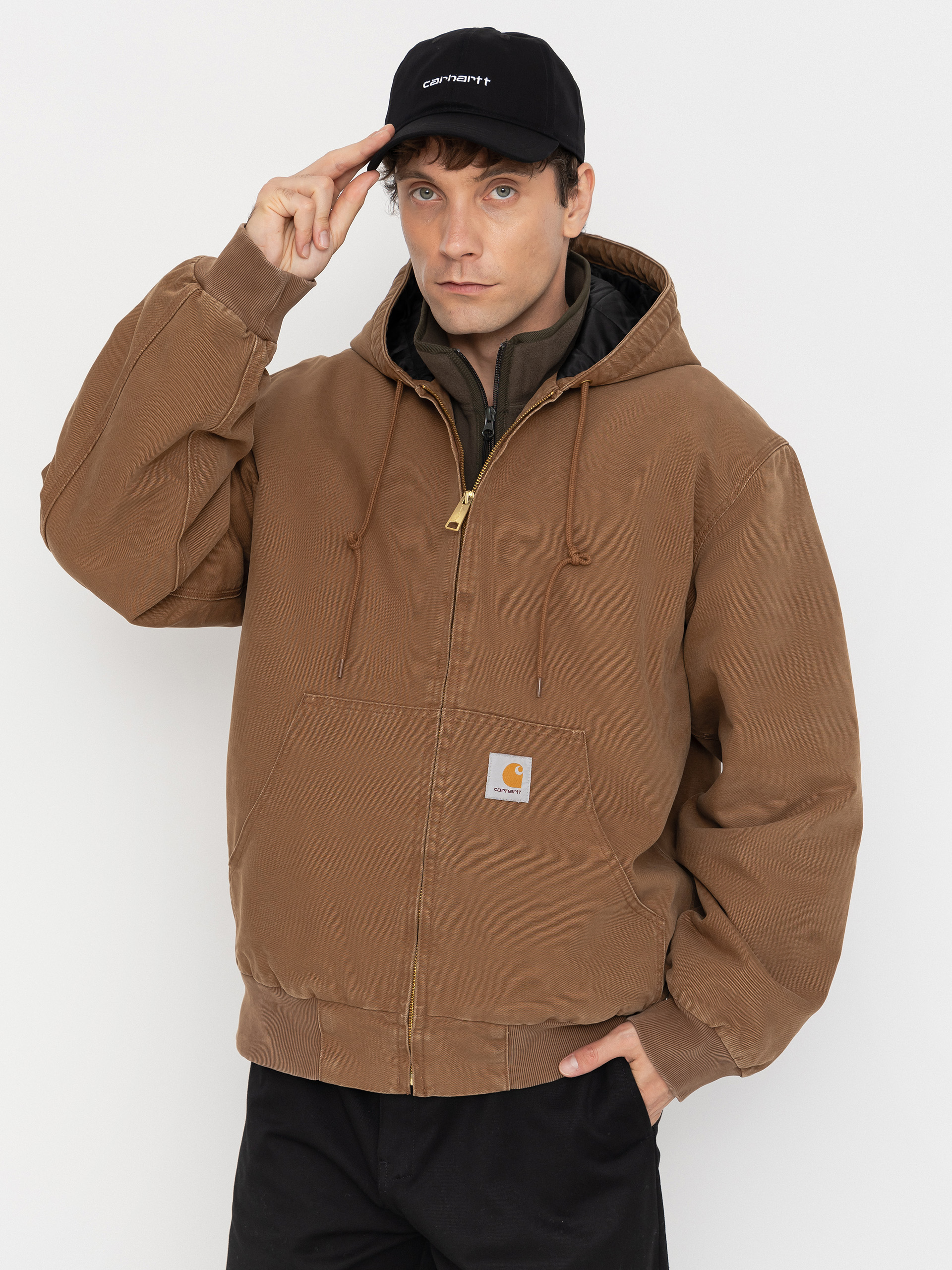 Bunda Carhartt WIP OG Active (wip h brown/stone canvas)
