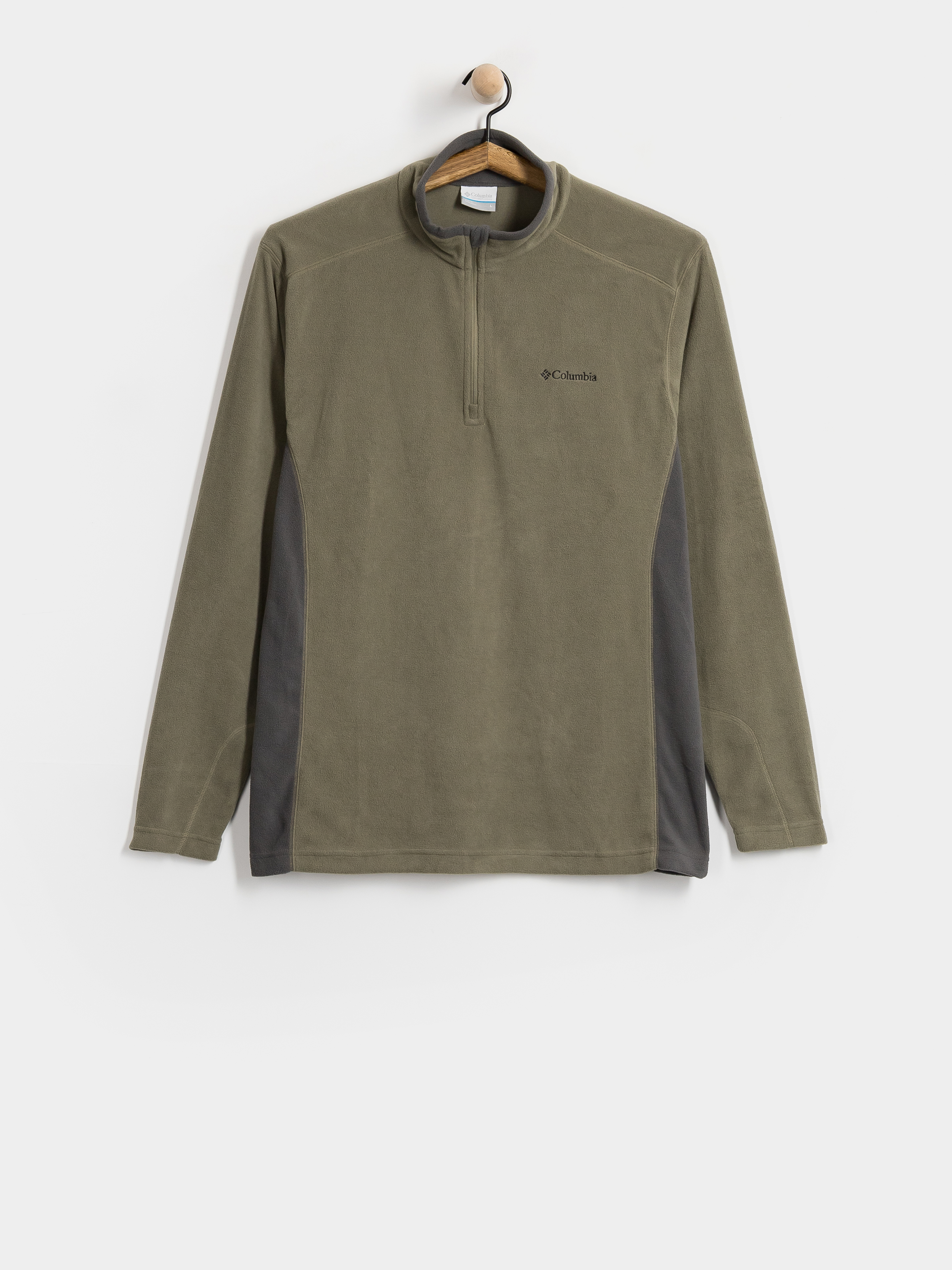 Pánsky Flísová mikina Columbia Klamath Range II Half Zip (stone green/shark)