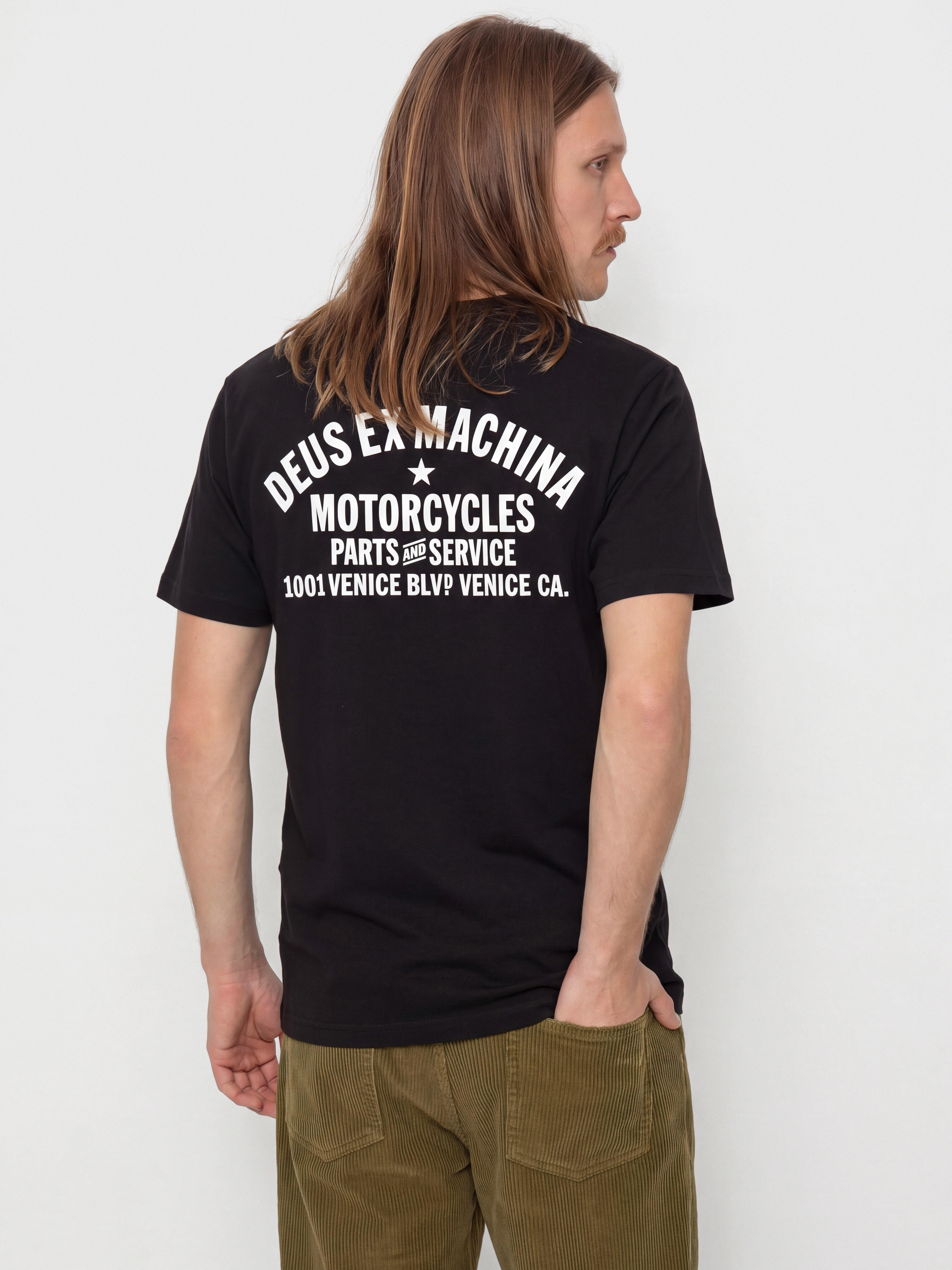 Tričko Deus Ex Machina Venice Address (black)