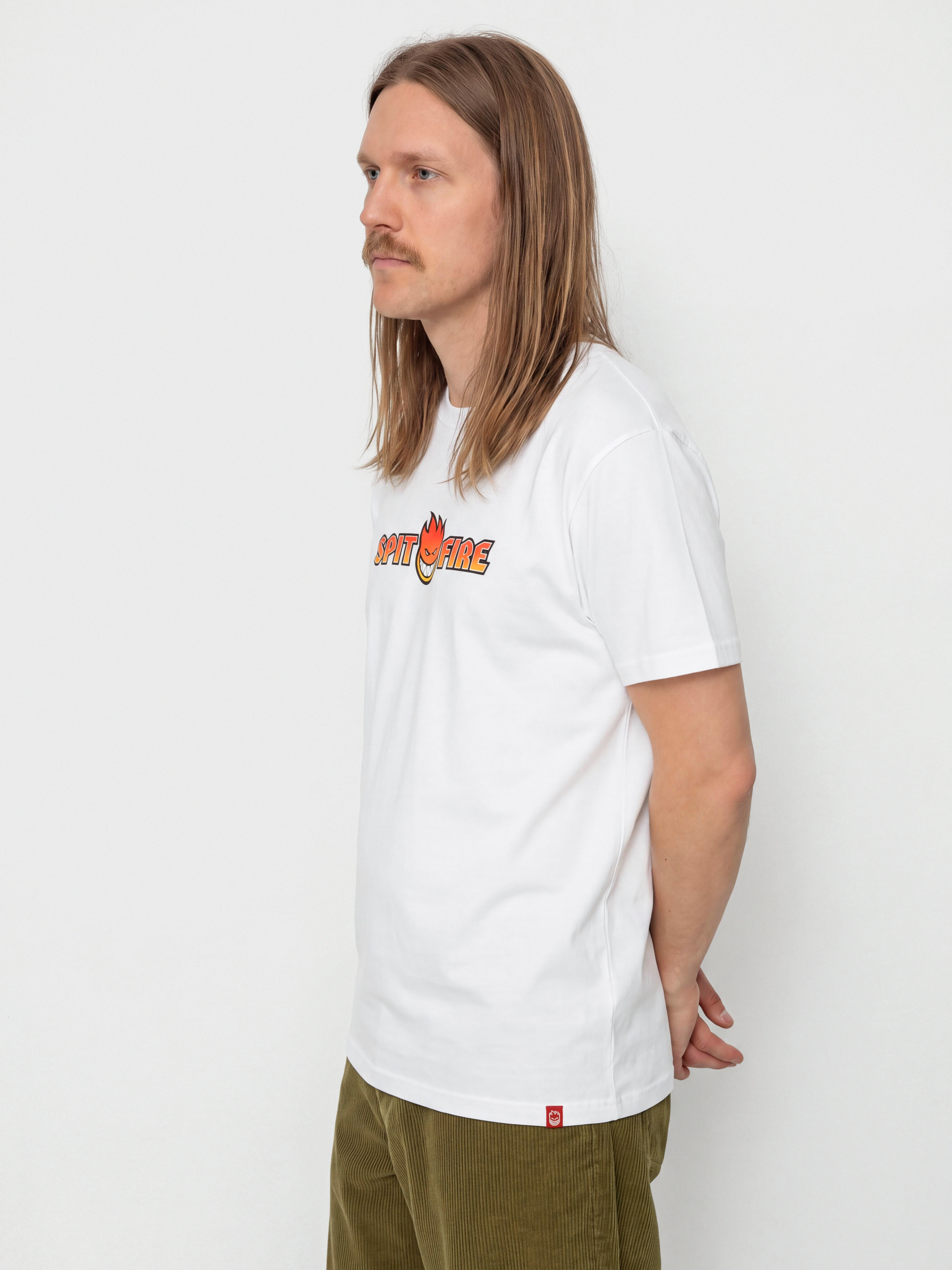 Tričko Spitfire Og Split Fade Fill (white w/multi color print)