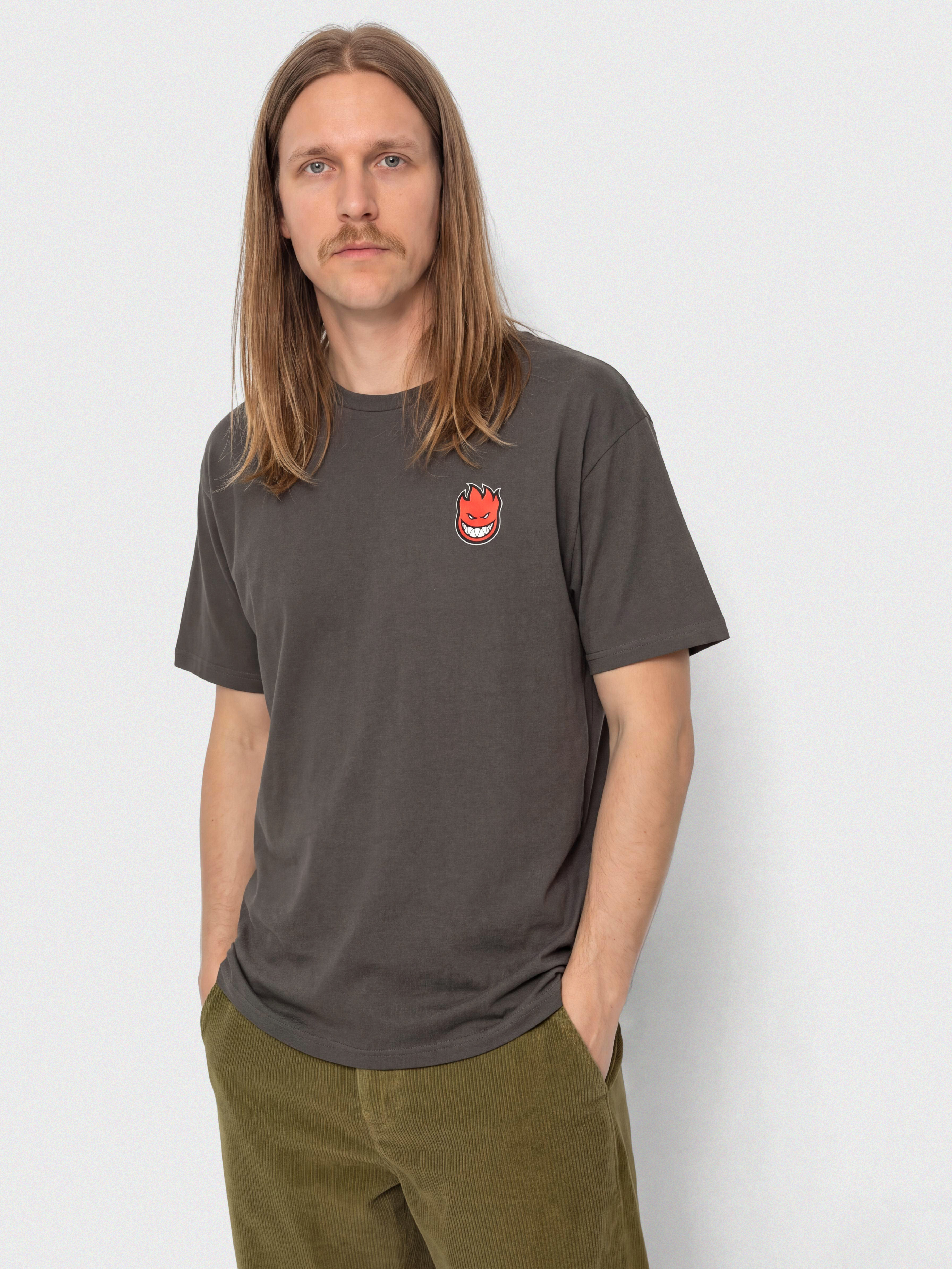 Tričko Spitfire Lil Bighead Fill (charcoal solid w/red black&white print)