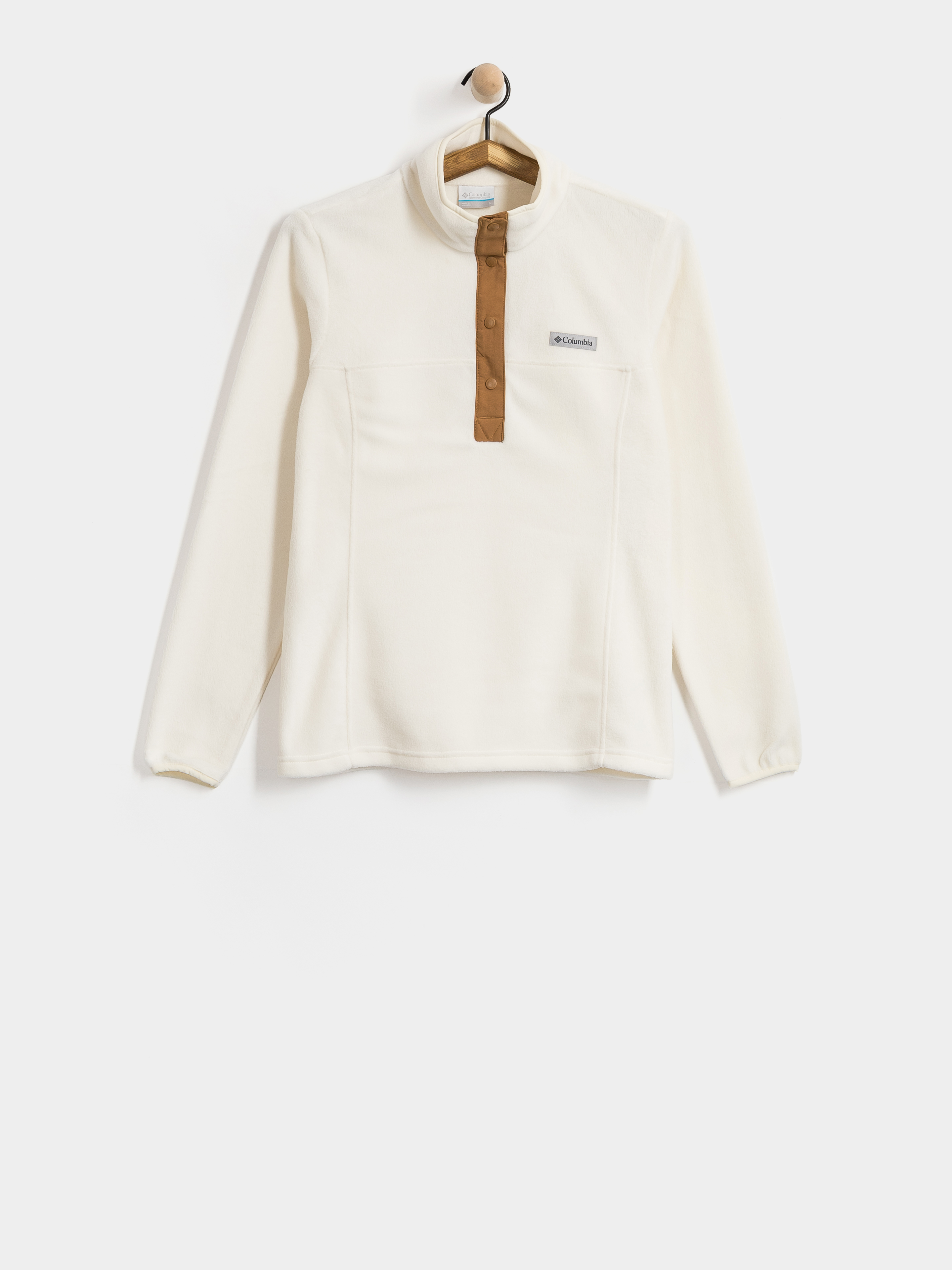 Dámsky Flísová mikina Columbia Benton Springs 1/2 Snap Pull Over II (chalk/camel brown)
