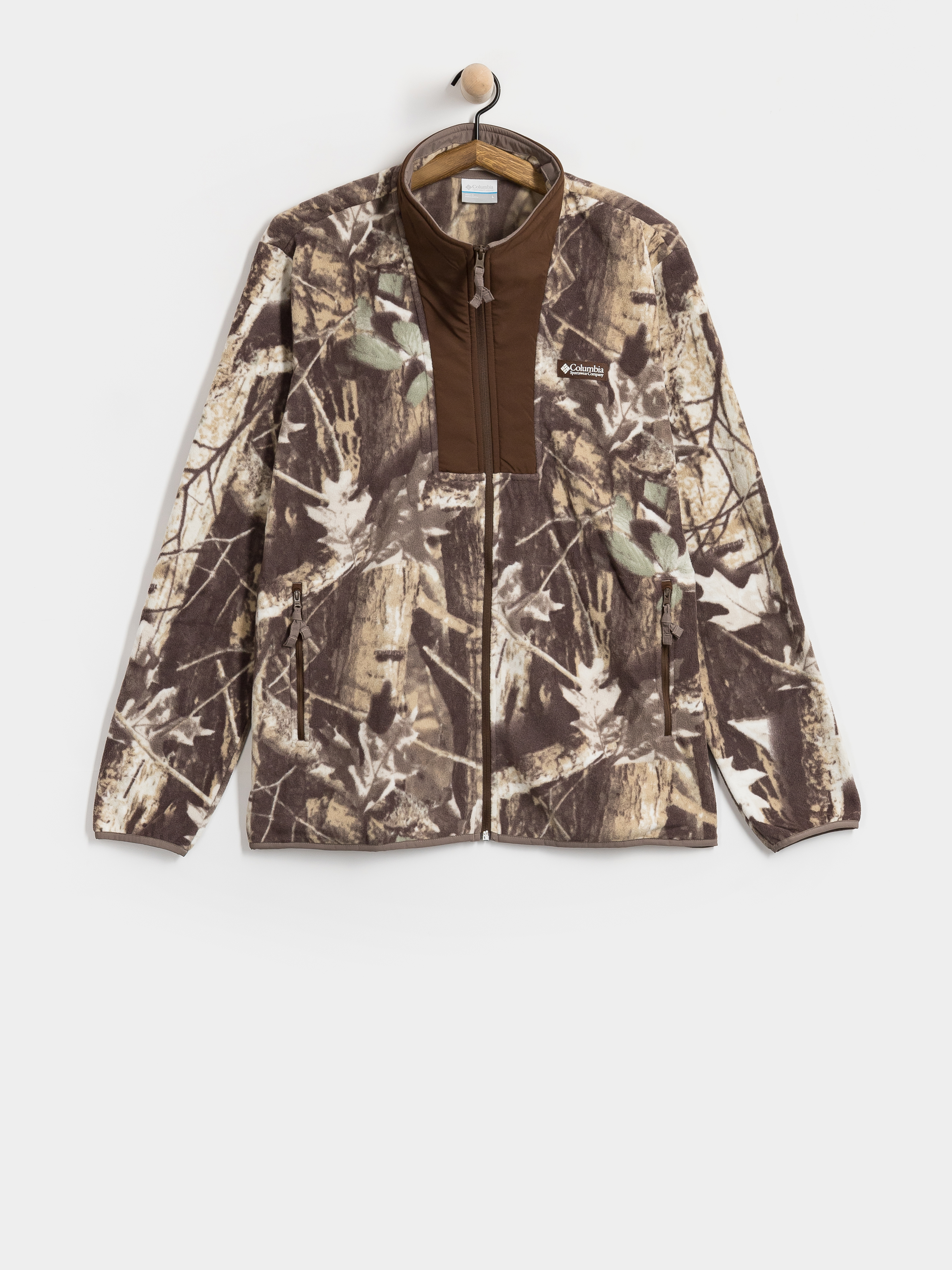 Flu00edsovu00e1 mikina Columbia Sequoia Grove II Full Zip Printed (iron timberwolf)