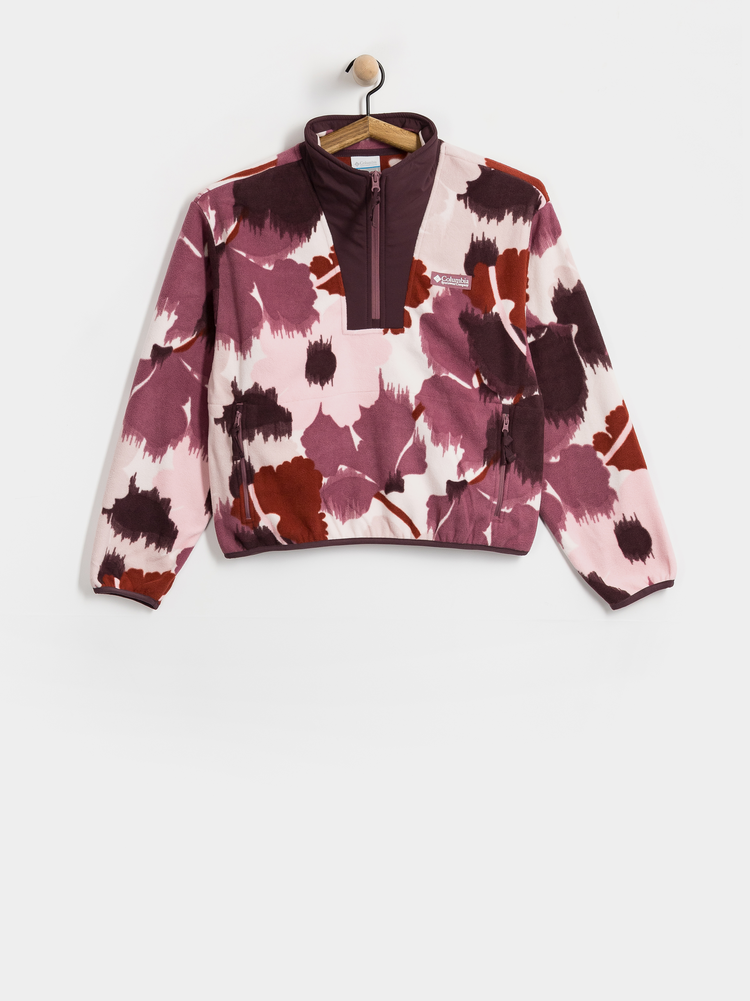 Flísová mikina Columbia Sequoia Grove II Printed Half Zip Wmn (antique mauve)