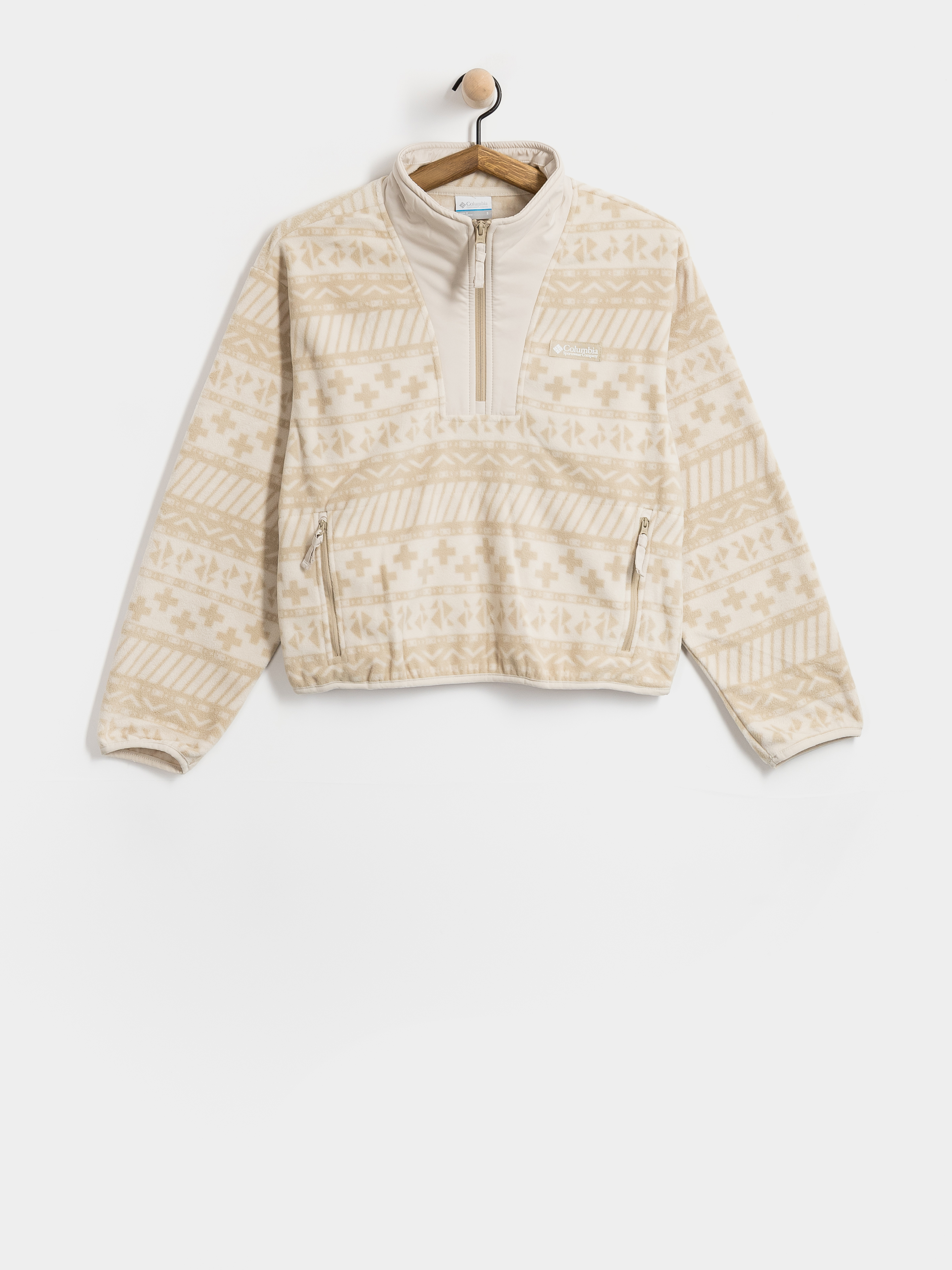 Dámsky Flísová mikina Columbia Sequoia Grove II Printed Half Zip (ancient fossil)