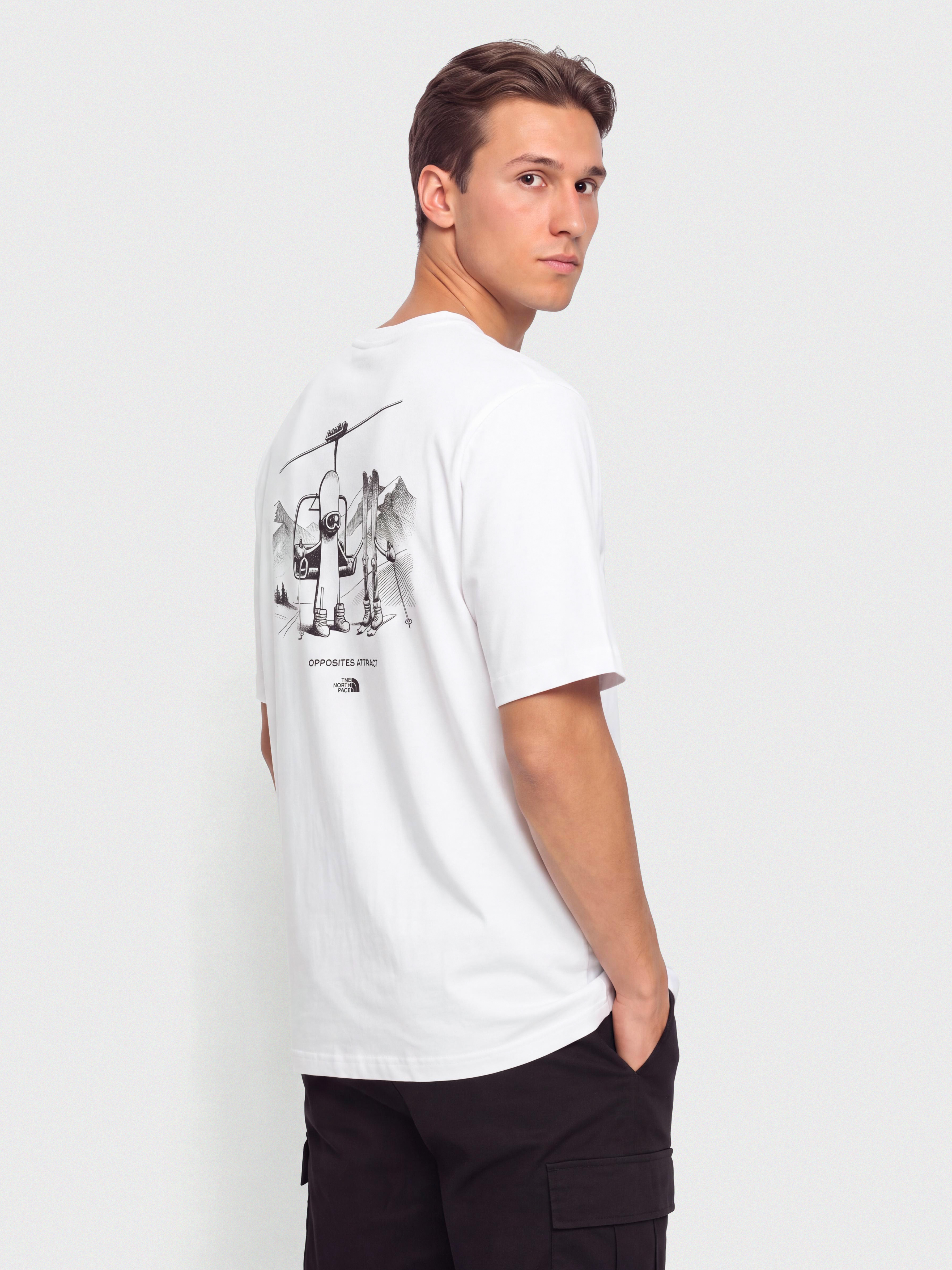 Tričko The North Face Opposites Attract Relaxed (tnf white)