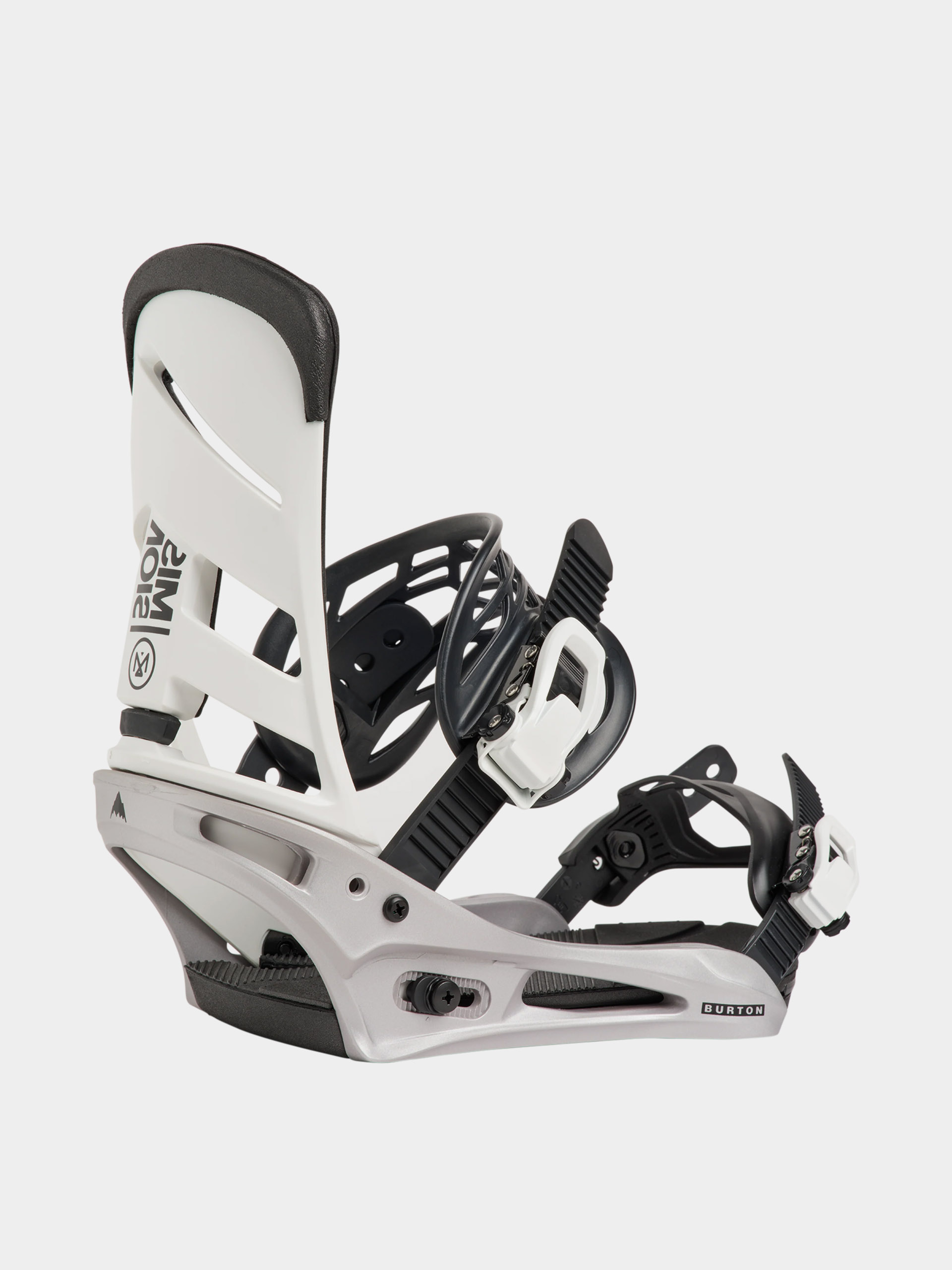 Snowboardovu00e9 viazanie Burton Mission Re:Flex (white/silver)