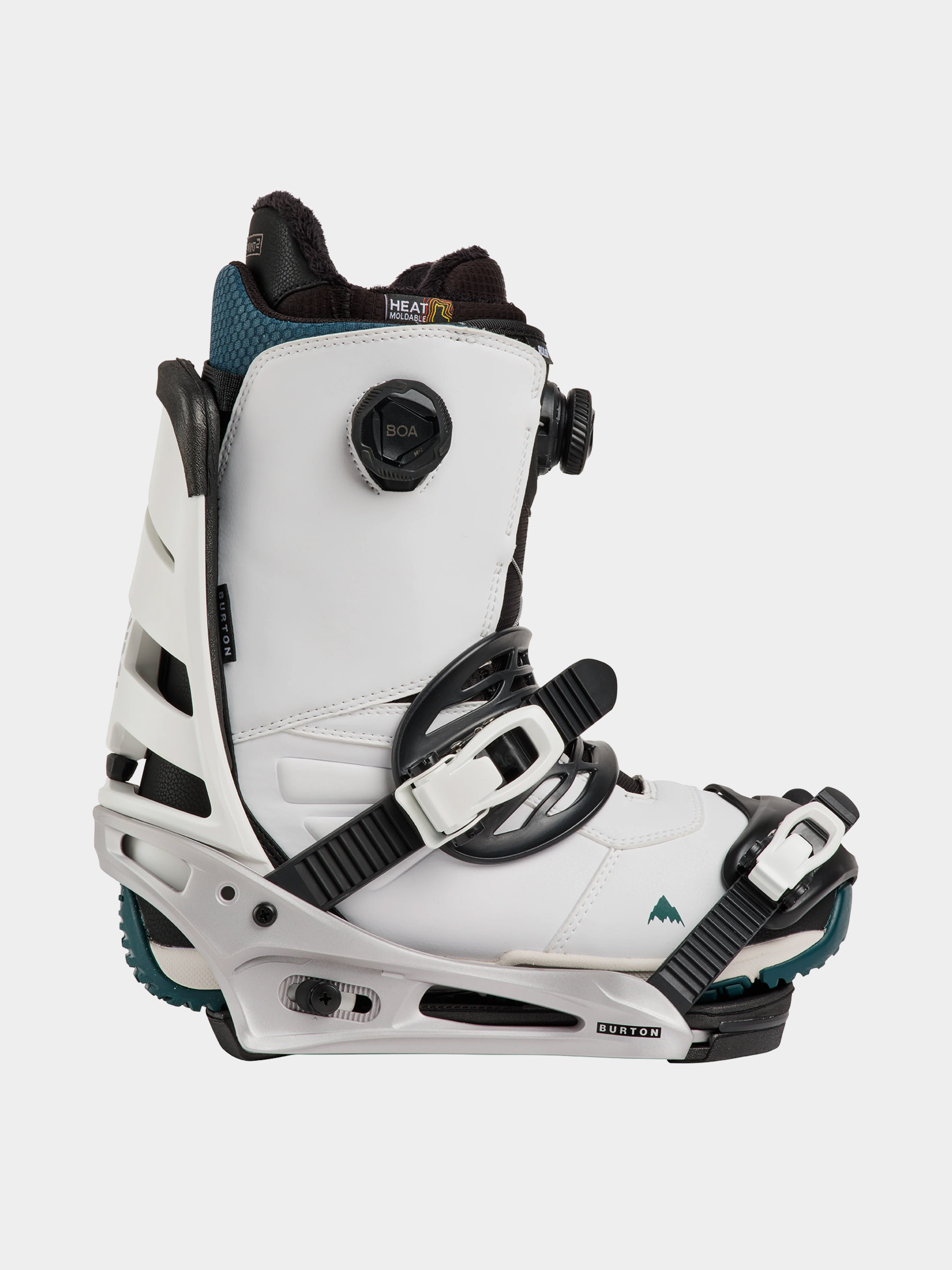 Pánske Snowboardové viazanie Burton Mission Re:Flex (white/silver)