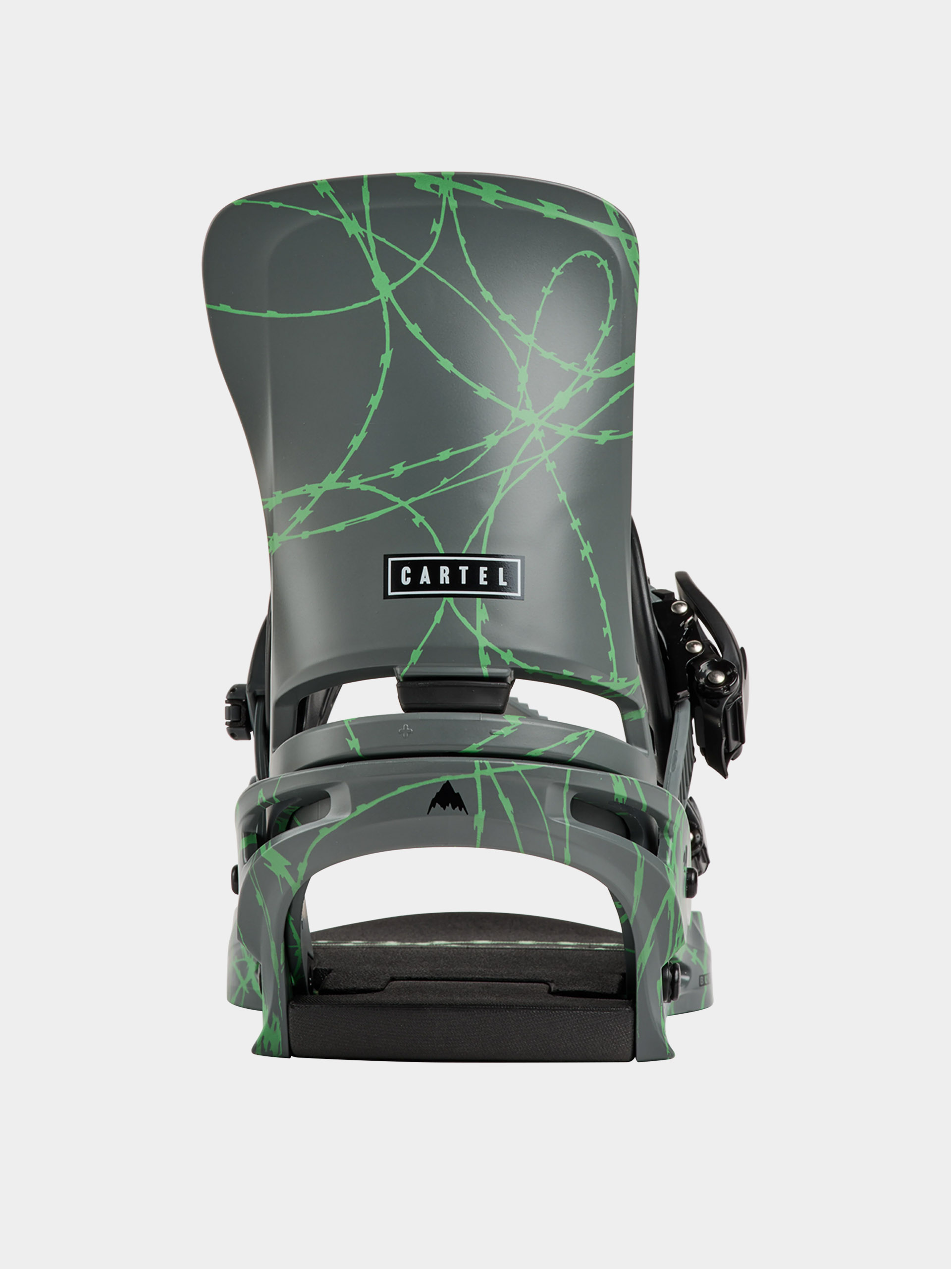 Pánske Snowboardové viazanie Burton Cartel Re:Flex (gray/green voltage)