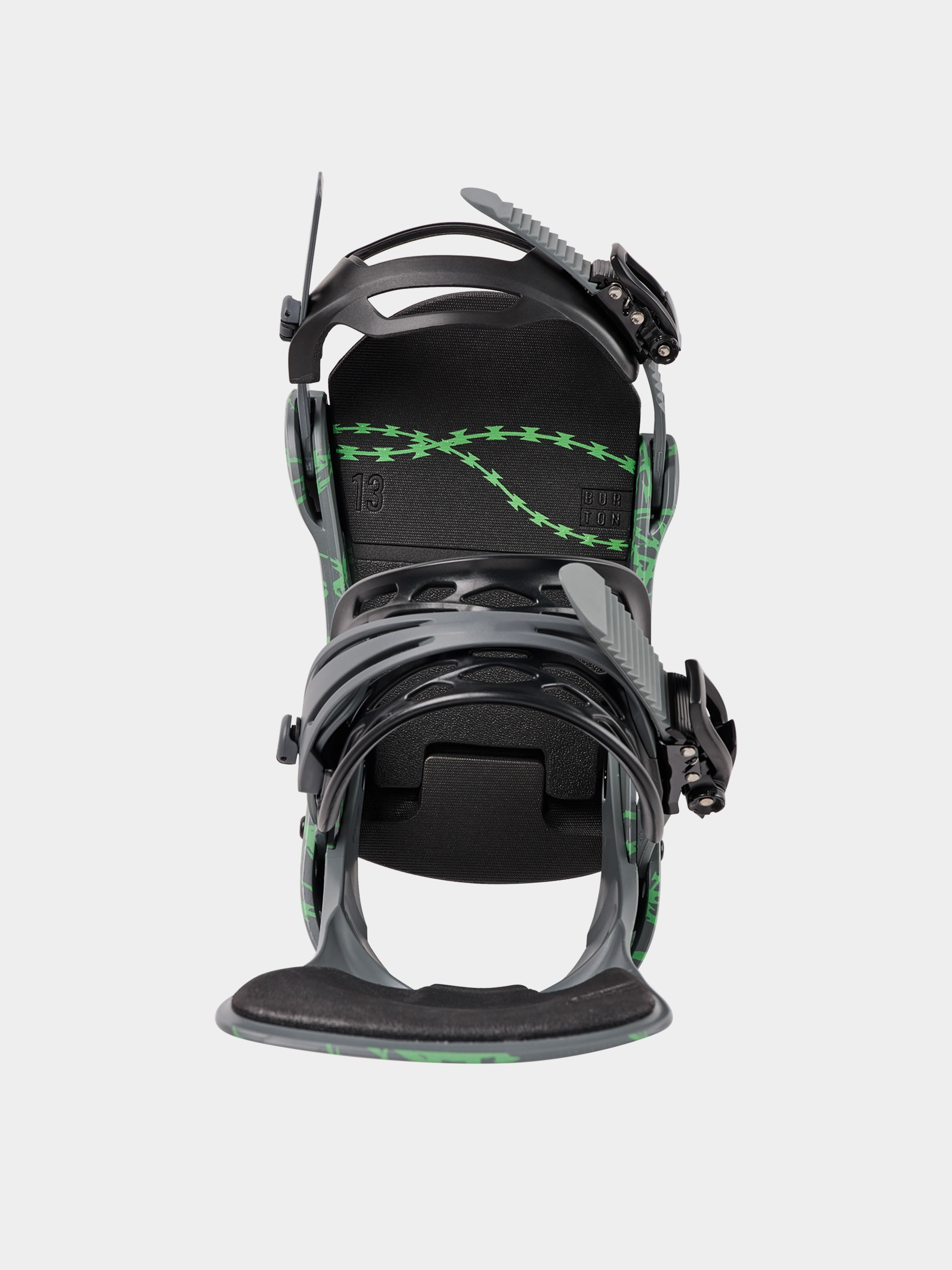Pánske Snowboardové viazanie Burton Cartel Re:Flex (gray/green voltage)